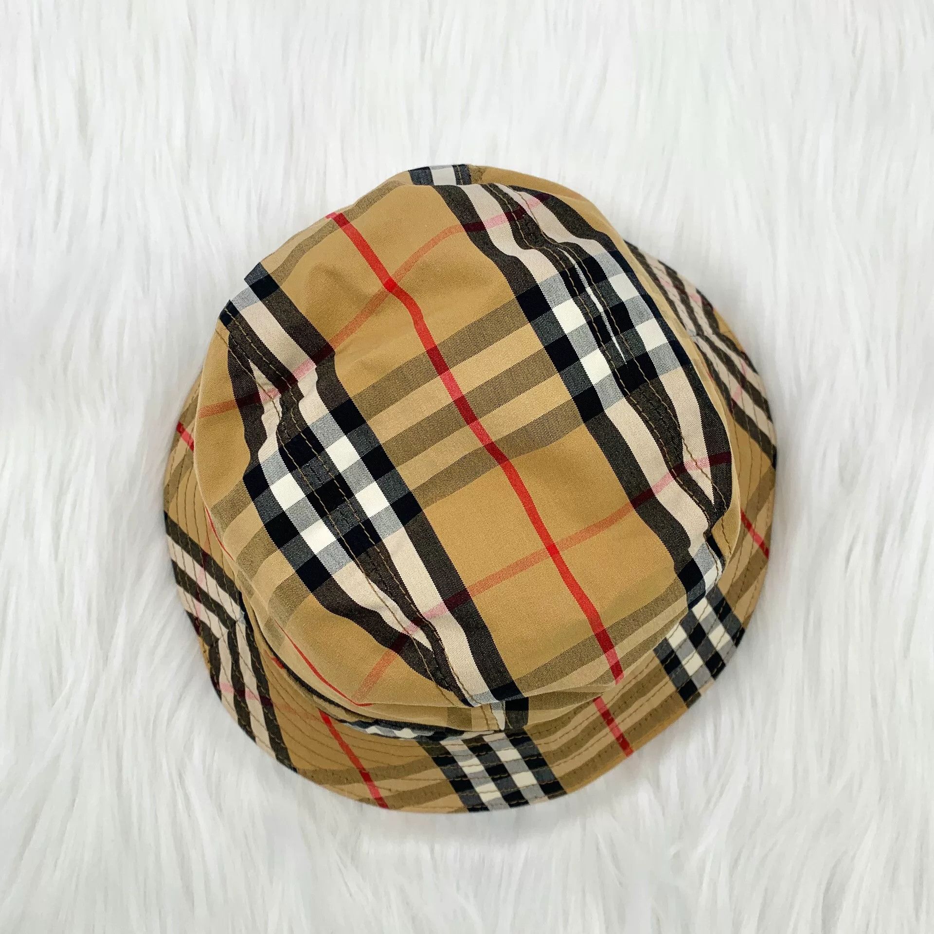 Burberry Burberry Casual Plaid Brown Hat S Men Size ONE SIZE - 5 Thumbnail