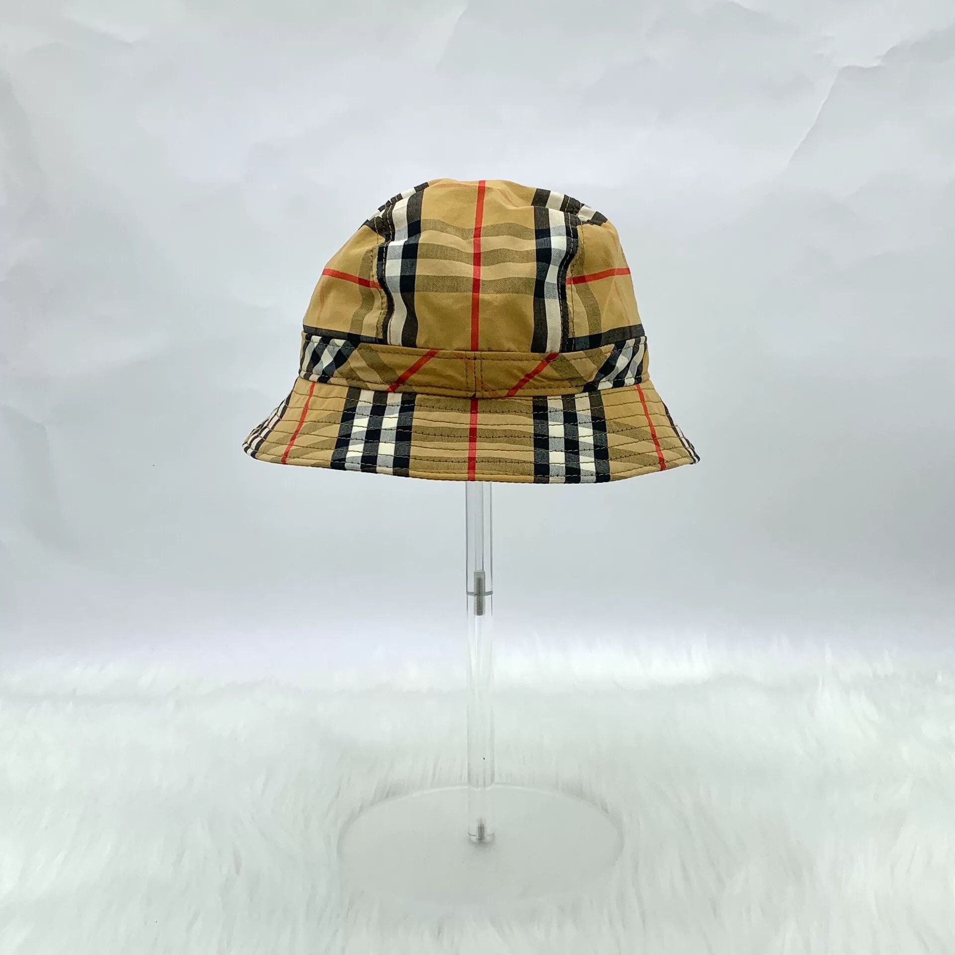 Burberry Burberry Casual Plaid Brown Hat S Men Size ONE SIZE - 2 Thumbnail