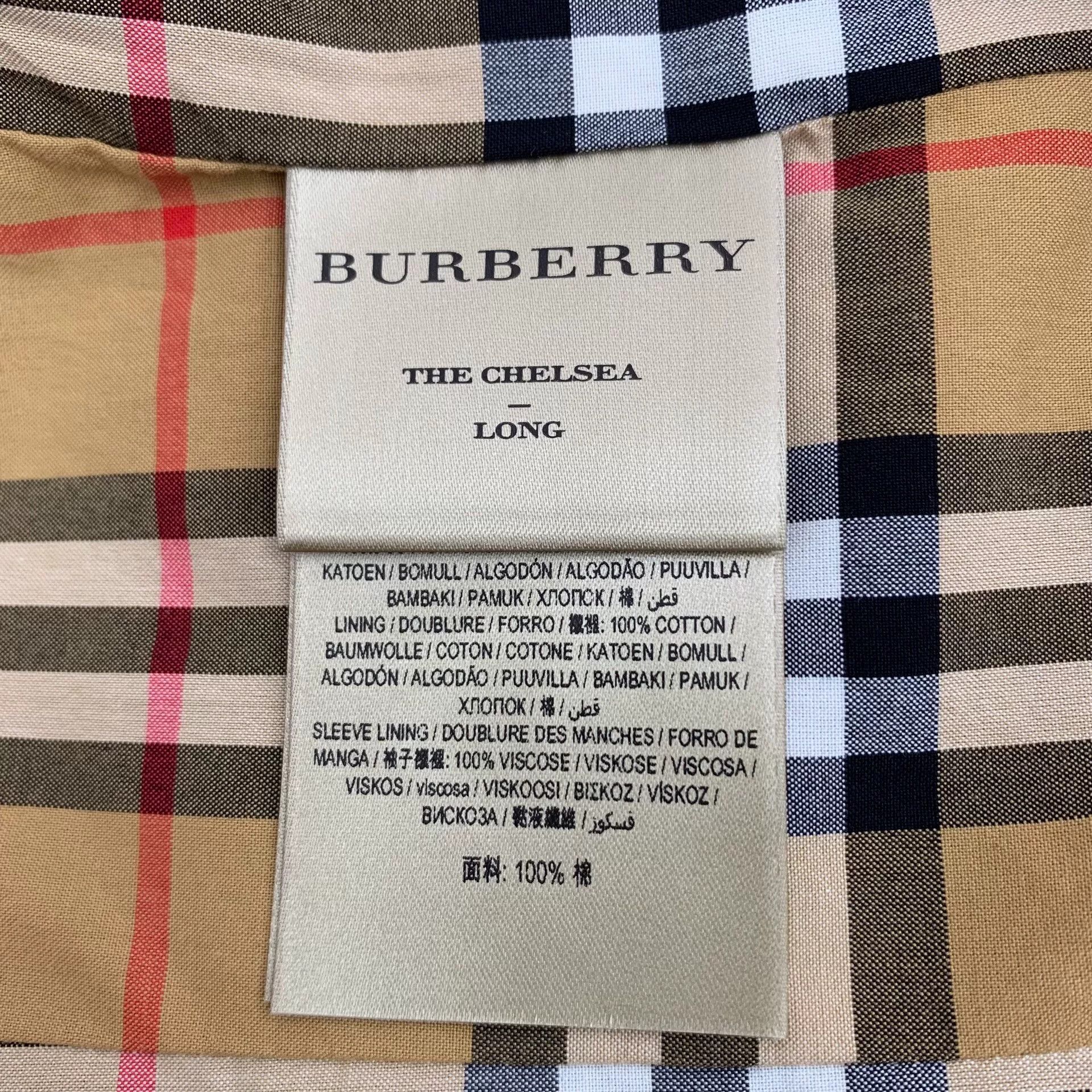 Burberry Burberry Cotton Black Coat XS Women Size XS / US 0-2 / IT 36-38 - 8 Thumbnail