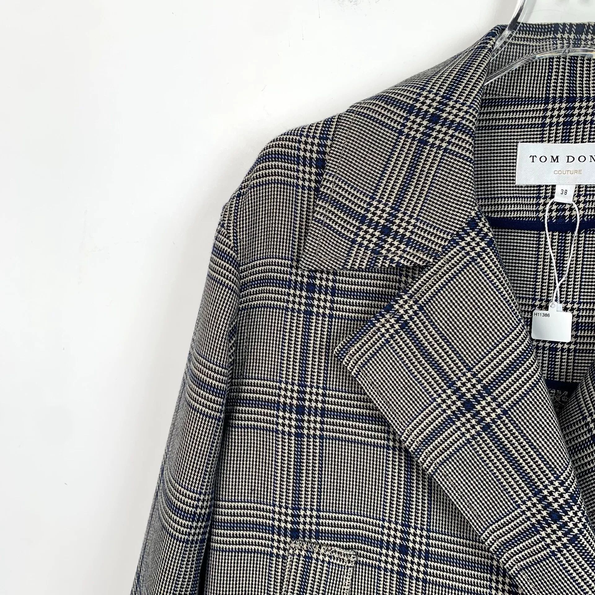 Chanel Chanel Plaid Gray Coat S Women Size S / US 4 / IT 40 - 3 Thumbnail