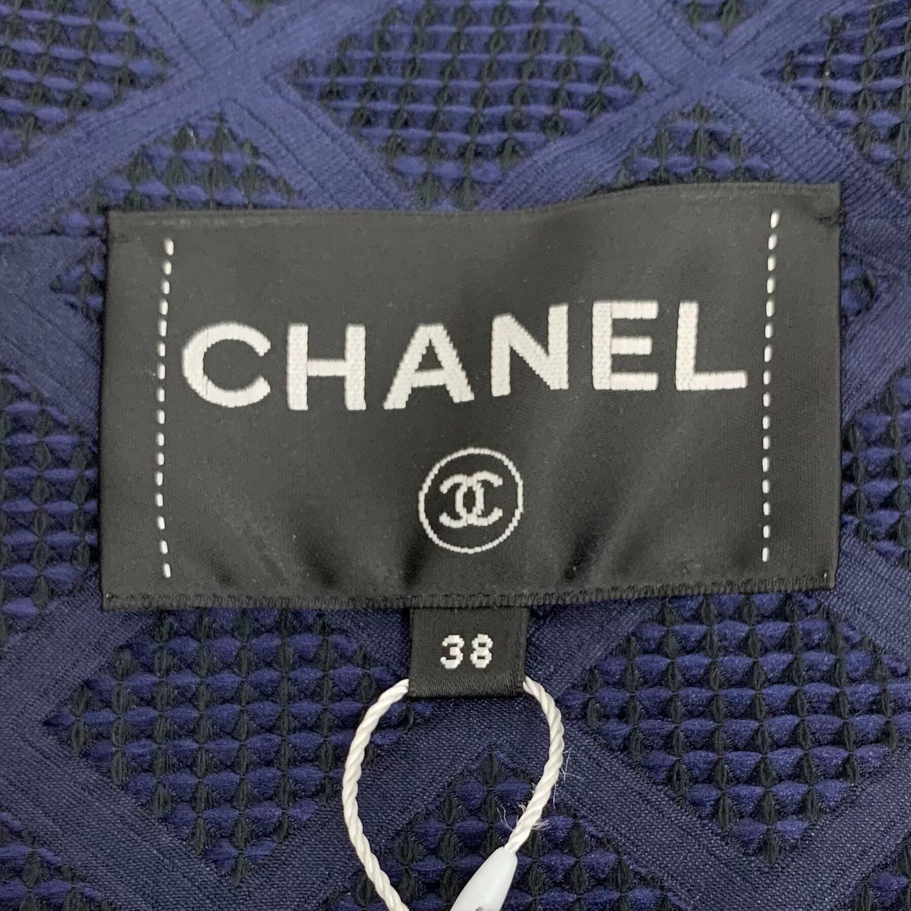 Chanel Chanel Quilted Plaid Blue Jacket S Women Size S / US 4 / IT 40 - 5 Thumbnail