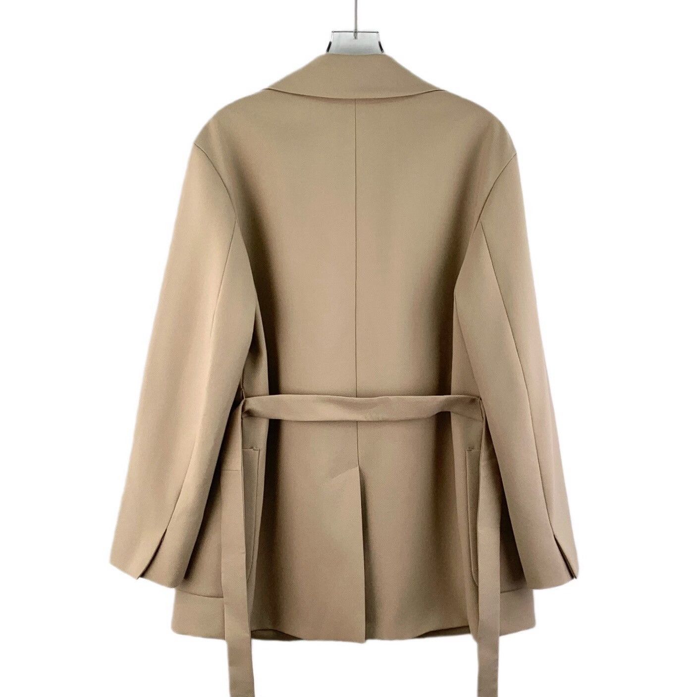 Max Mara Max Mara Wool Brown Coat S Women Size S / US 4 / IT 40 - 2 Thumbnail