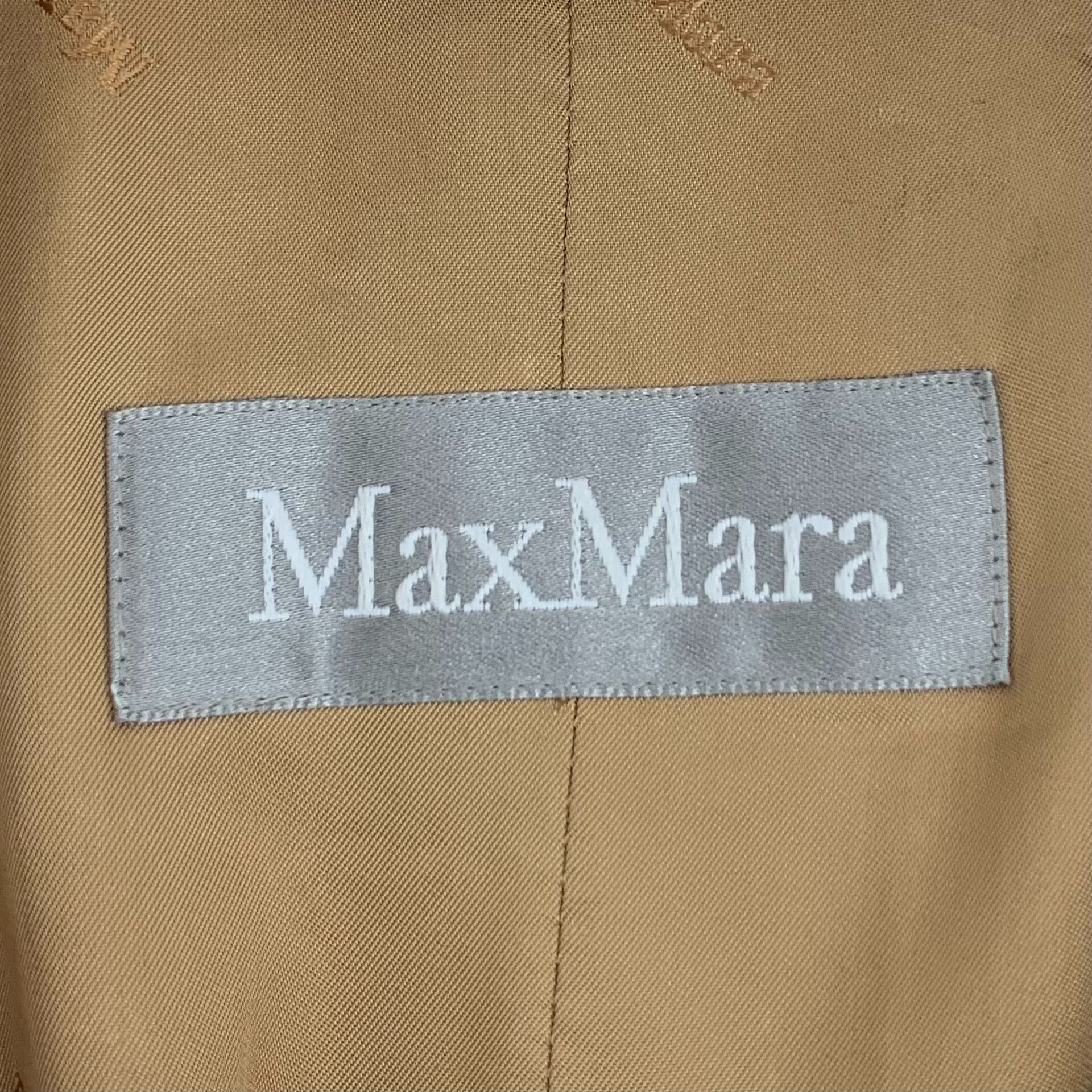 Max Mara Max Mara Wool Brown Coat S Women Size S / US 4 / IT 40 - 5 Thumbnail