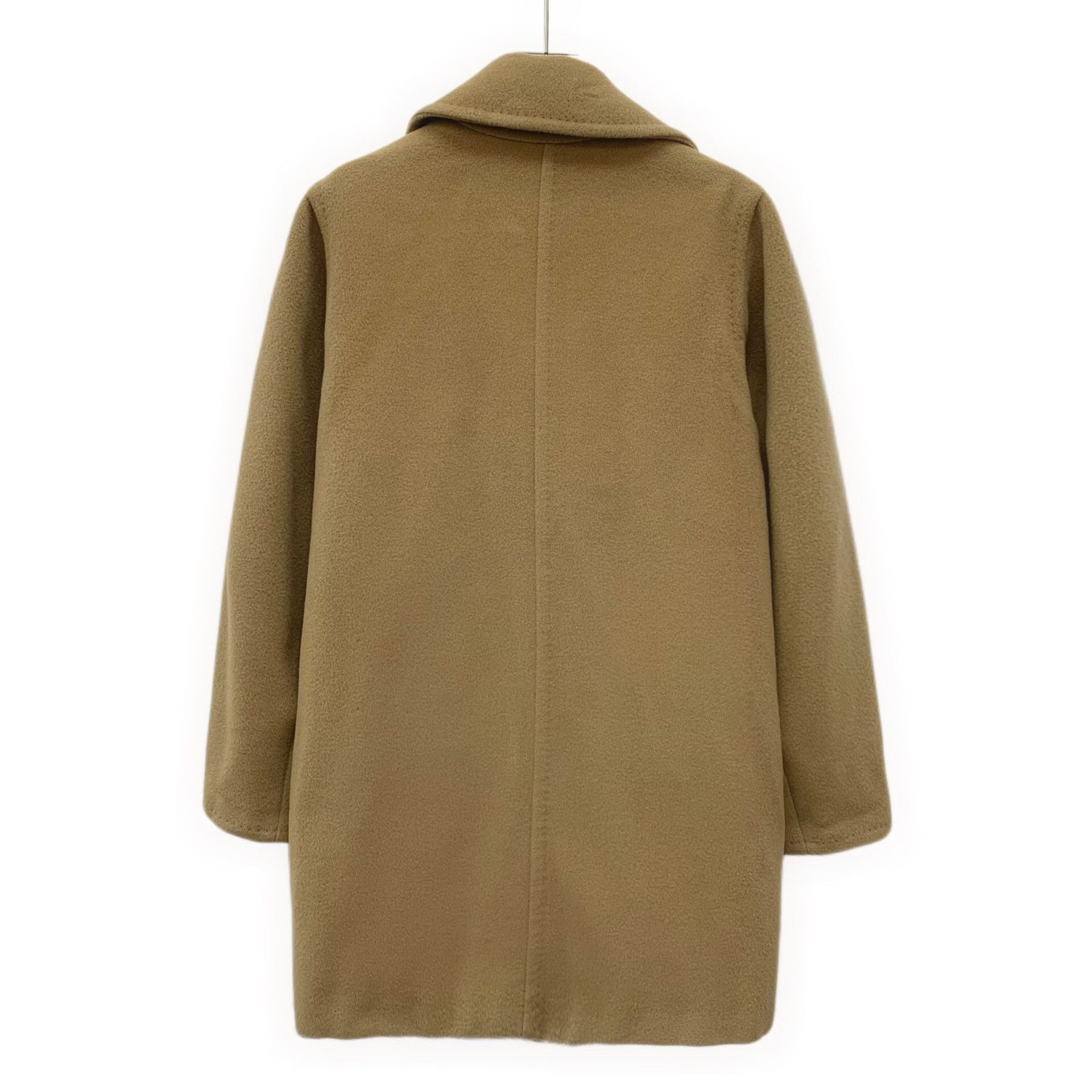 Max Mara Max Mara Wool Brown Coat S Women Size S / US 4 / IT 40 - 2 Thumbnail