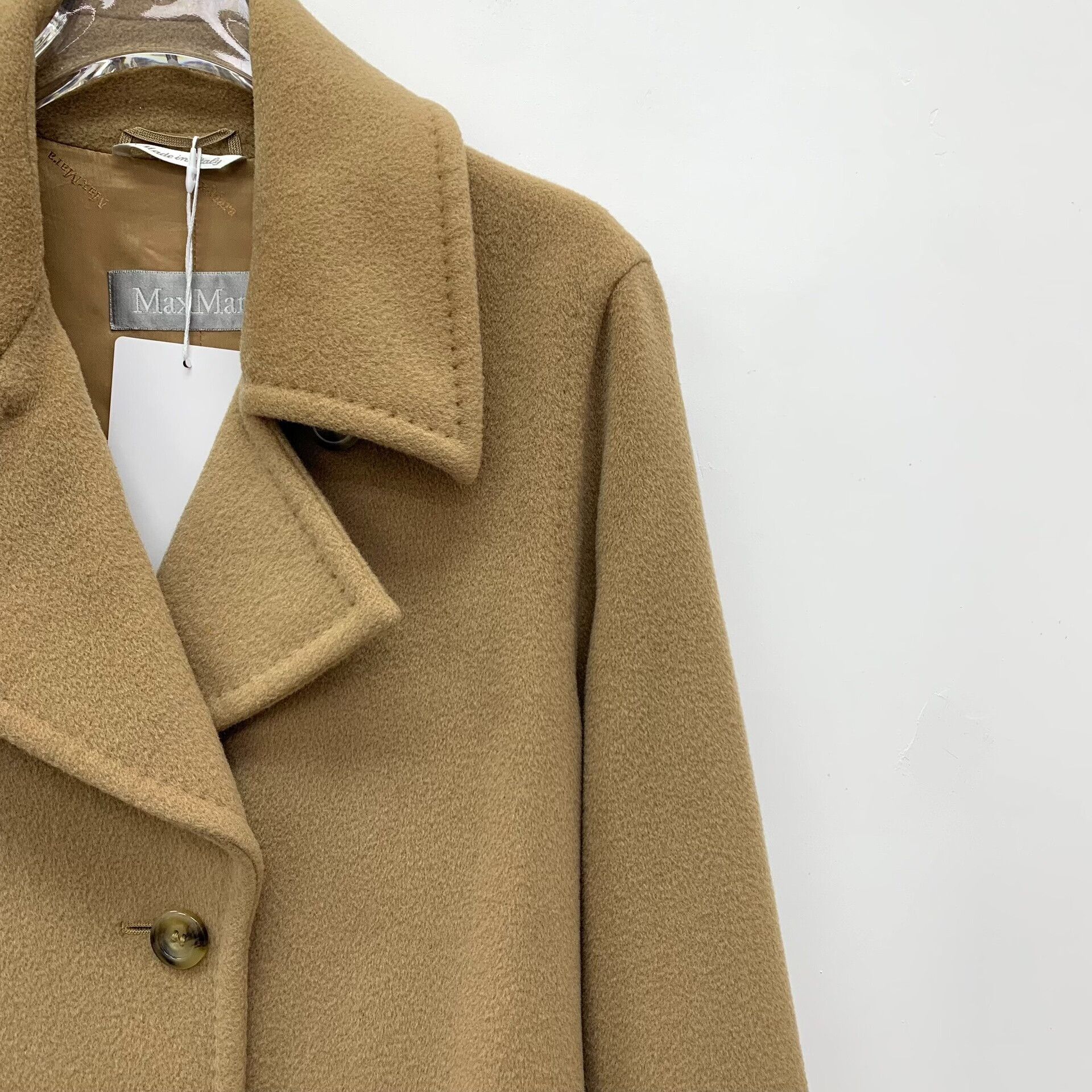 Max Mara Max Mara Wool Brown Coat S Women Size S / US 4 / IT 40 - 3 Thumbnail