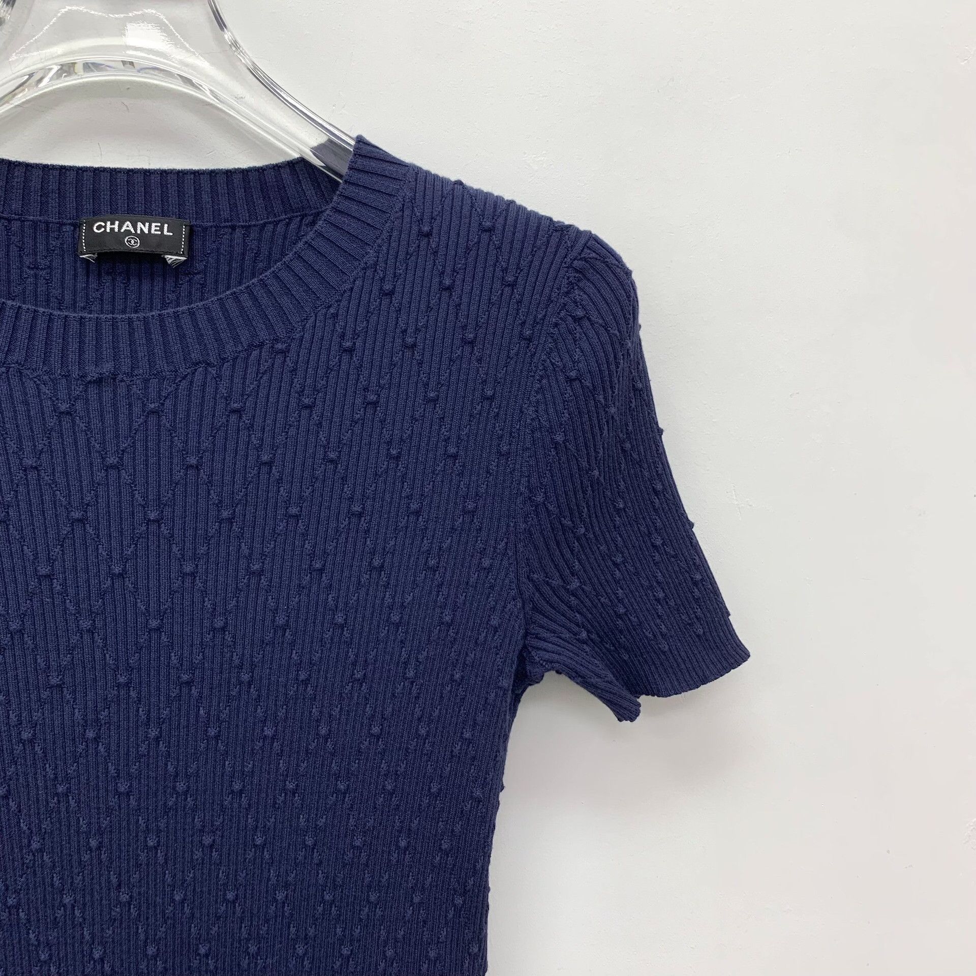 Chanel Chanel Cotton Blue Sweater 2XS Women Size XS / US 0-2 / IT 36-38 - 3 Thumbnail
