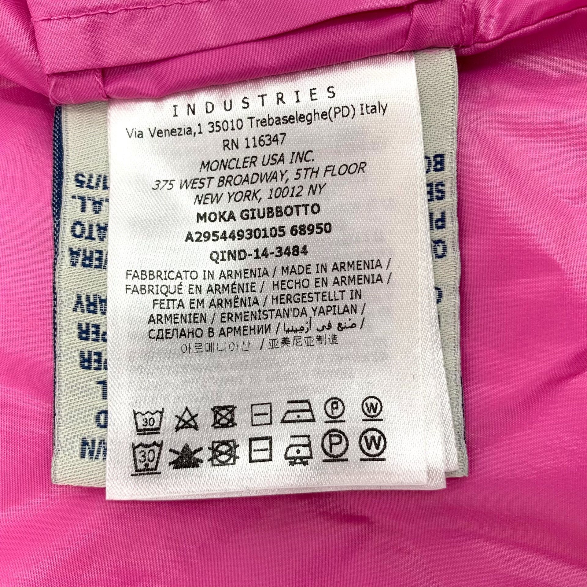 Moncler Moncler Pink Down Jacket 14 Women Size XS / US 0-2 / IT 36-38 - 8 Thumbnail