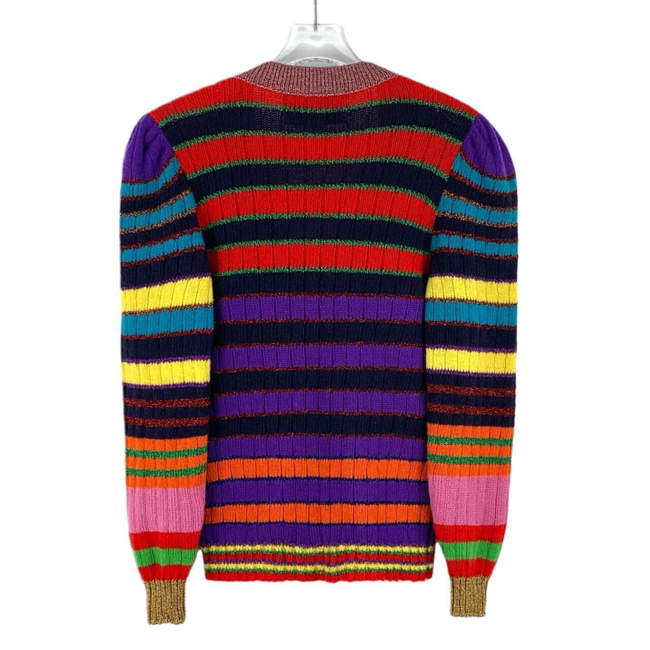 Gucci Gucci Wool Striped Multi Sweater XS Women Size XS / US 0-2 / IT 36-38 - 2 Thumbnail