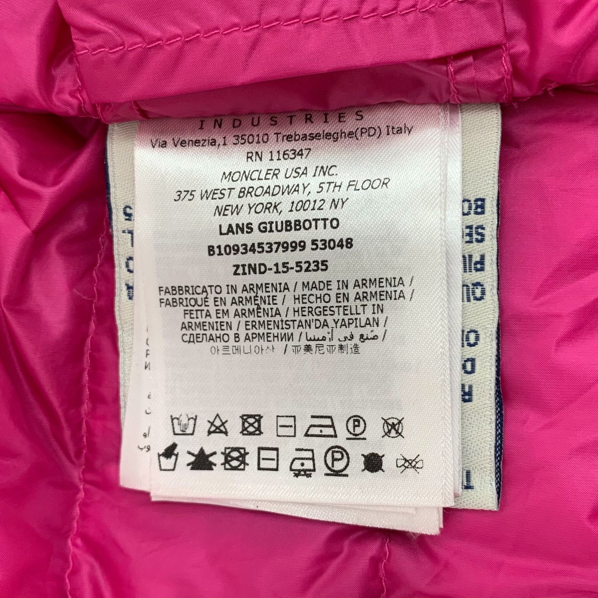 Moncler Moncler Pink Down Jacket XS Women Size XS / US 0-2 / IT 36-38 - 8 Thumbnail