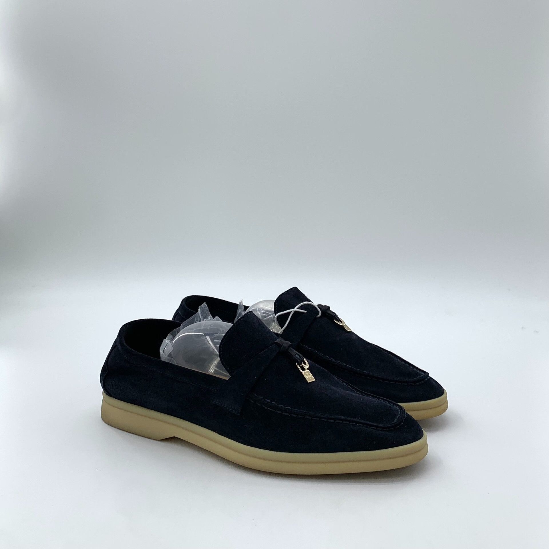 Loro Piana Loro Piana Suede Blue Lowtop Sneakers 37 Women Size US 6.5 / IT 36.5 - 2 Thumbnail