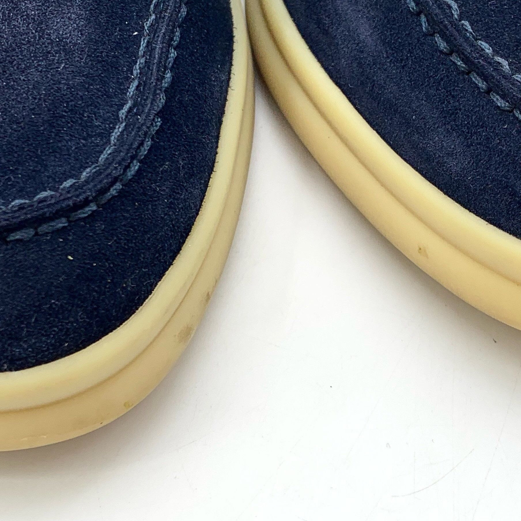 Loro Piana Loro Piana Suede Blue Lowtop Sneakers 37 Women Size US 6.5 / IT 36.5 - 9 Thumbnail