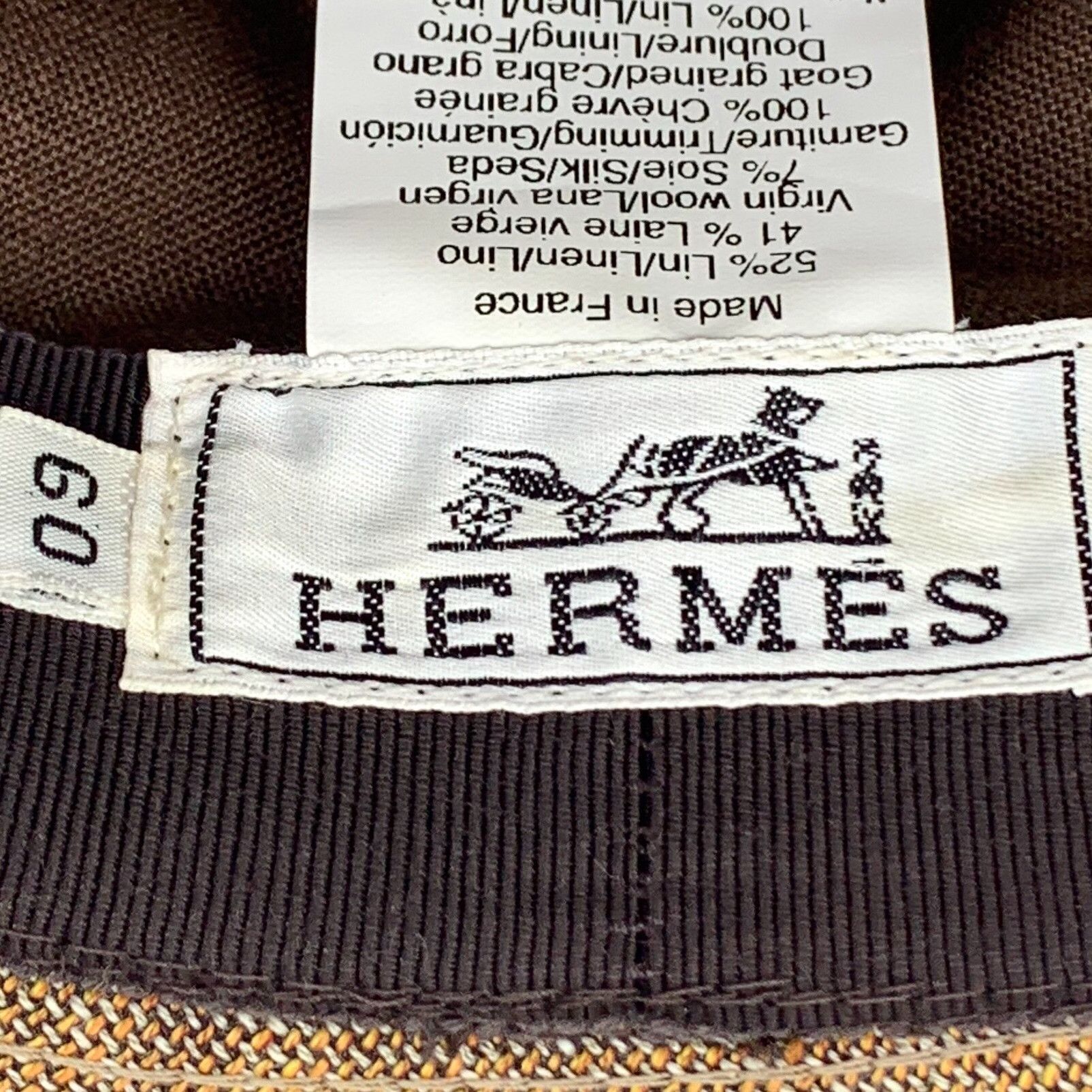 Hermes Hermes Casual Brown Hat 60 Men Size ONE SIZE - 7 Thumbnail