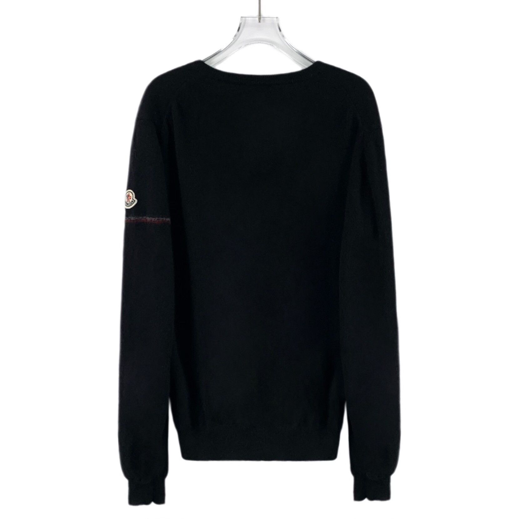 Moncler Moncler Wool Black Sweater XXL Men Size US XXL / EU 58 / 5 - 2 Thumbnail