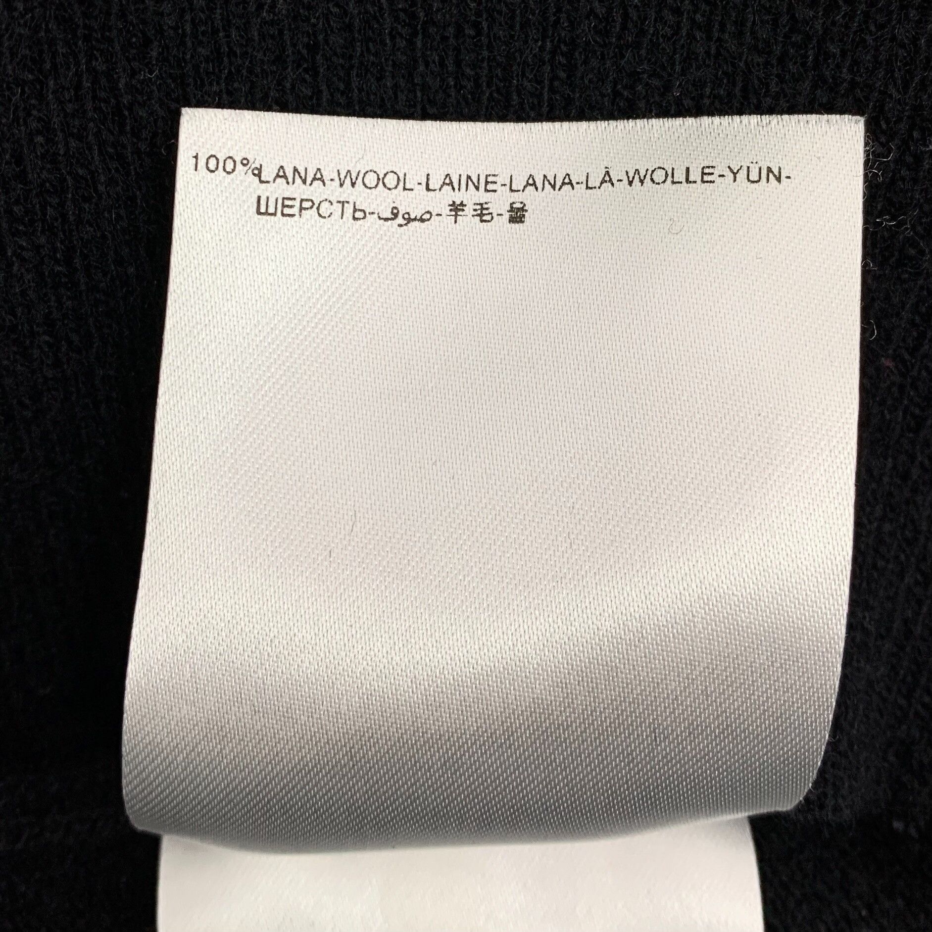 Moncler Moncler Wool Black Sweater XXL Men Size US XXL / EU 58 / 5 - 9 Thumbnail