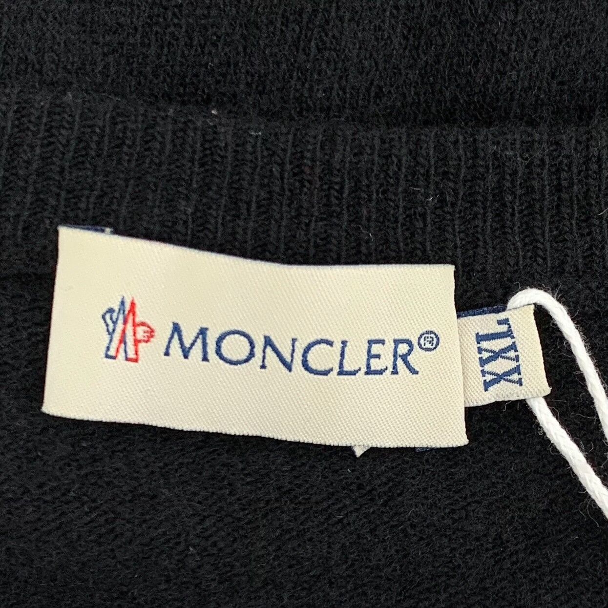 Moncler Moncler Wool Black Sweater XXL Men Size US XXL / EU 58 / 5 - 6 Thumbnail