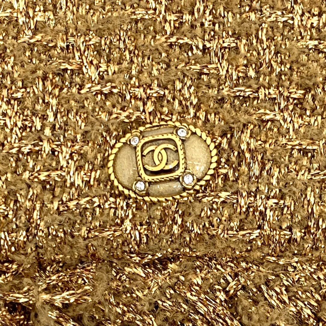 Chanel Chanel Knit Gold Skirt M Women Size 28" / US 6 / IT 42 - 5 Thumbnail
