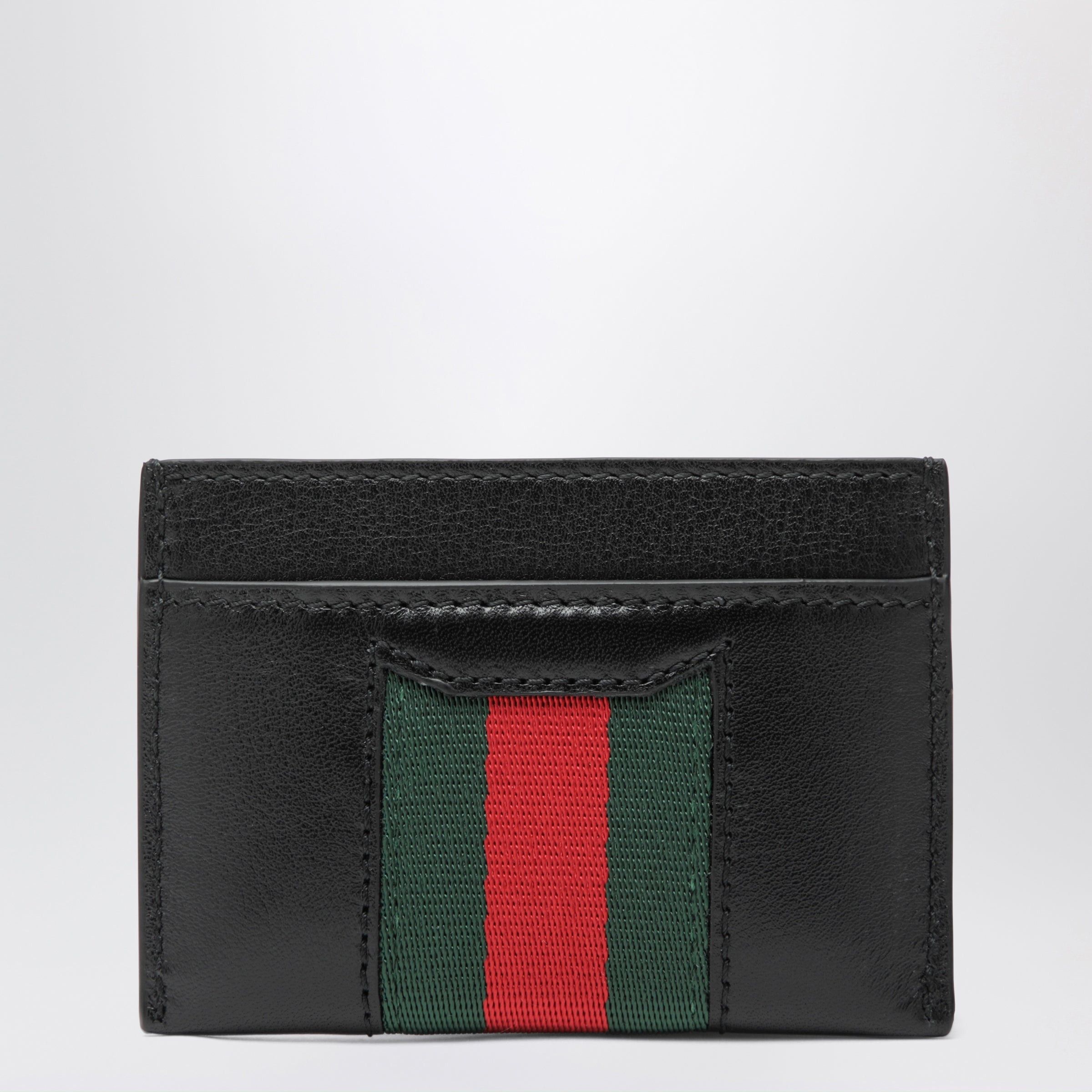 Gucci Gucci Web Cardholder With Horsebit In Leather Size ONE SIZE - 2 Thumbnail