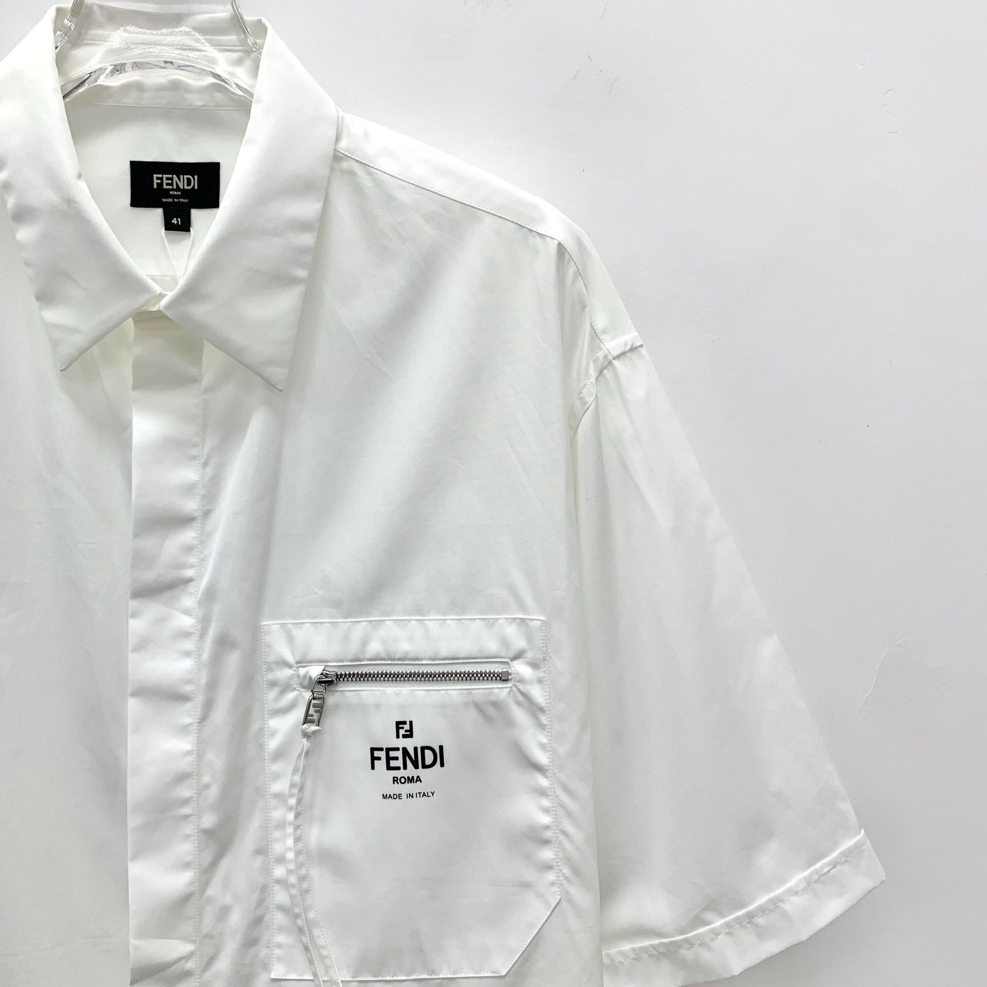 Fendi Fendi Cotton White Shirt 23 Men Size US XS / EU 42 / 0 - 3 Thumbnail