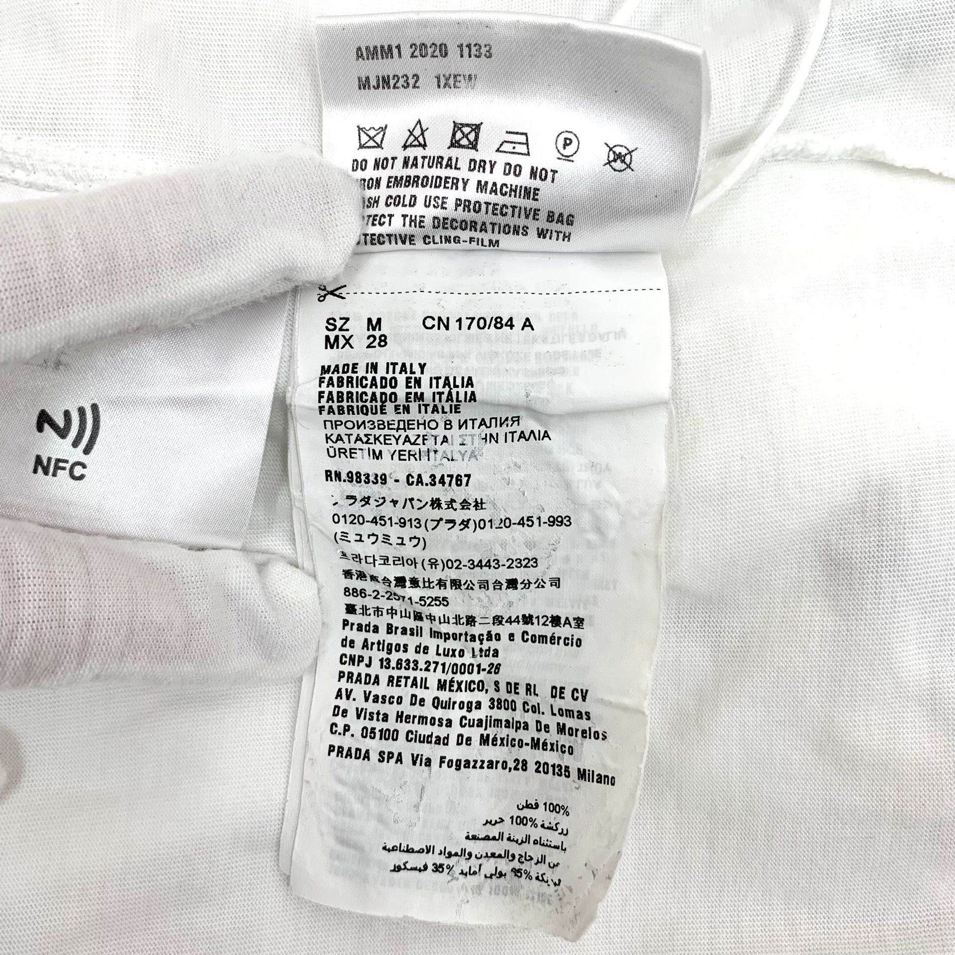 Miu Miu Miu Miu Cotton White T-Shirt M Women Size M / US 6-8 / IT 42-44 - 8 Thumbnail