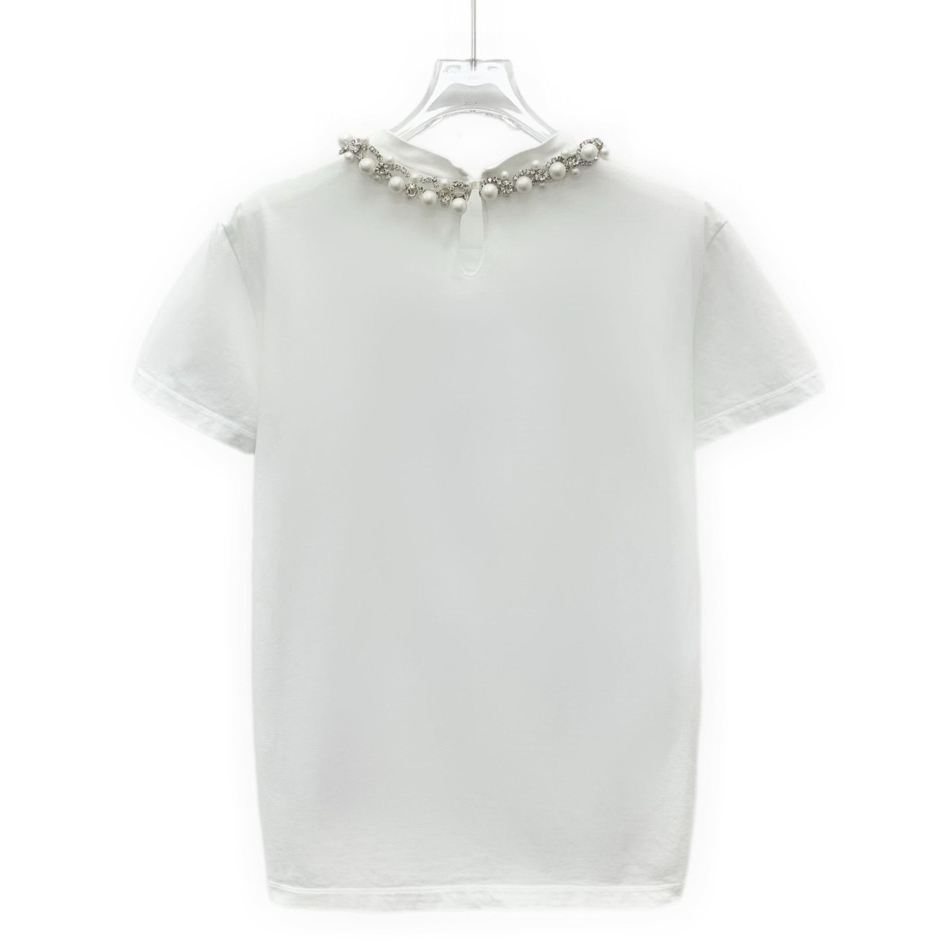 Miu Miu Miu Miu Cotton White T-Shirt M Women Size M / US 6-8 / IT 42-44 - 2 Thumbnail