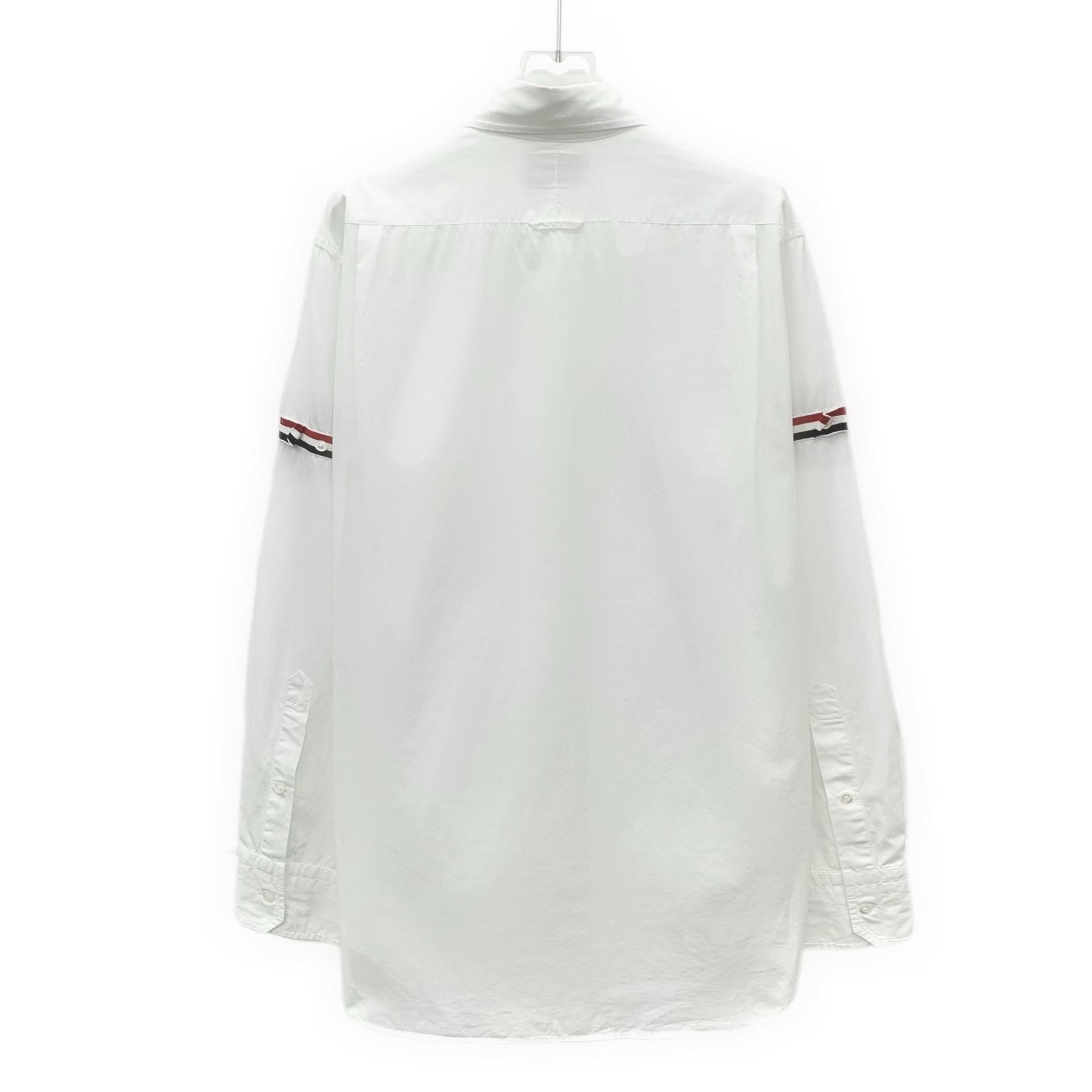 Thom Browne Thom Browne Striped Brown Shirt L Men Size US L / EU 52-54 / 3 - 2 Thumbnail