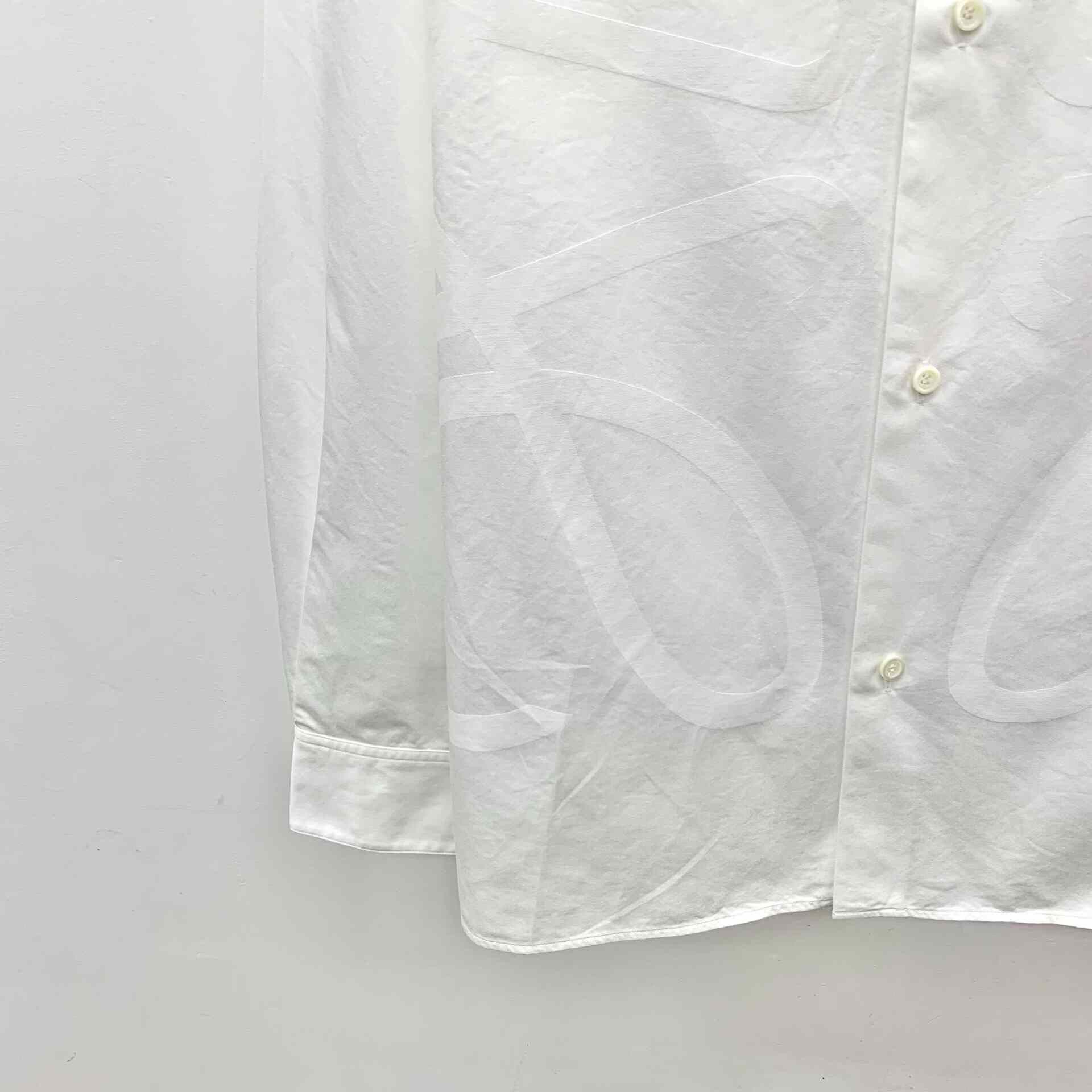 Loewe Loewe Retro Printed White Button Up M Women Size M / US 6-8 / IT 42-44 - 4 Thumbnail