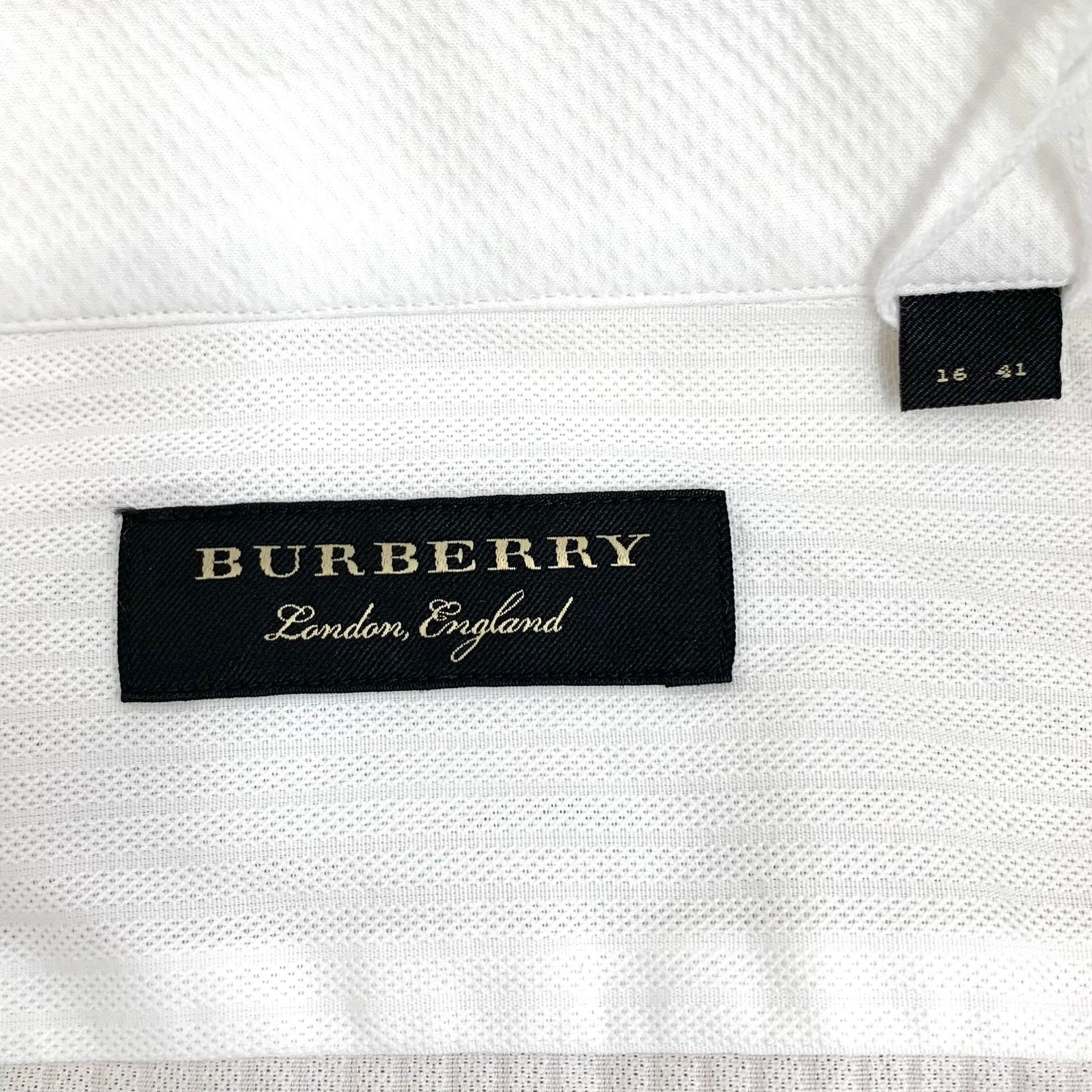 Burberry Burberry Cotton White Shirt 41 Men Size US M / EU 48-50 / 2 - 5 Thumbnail