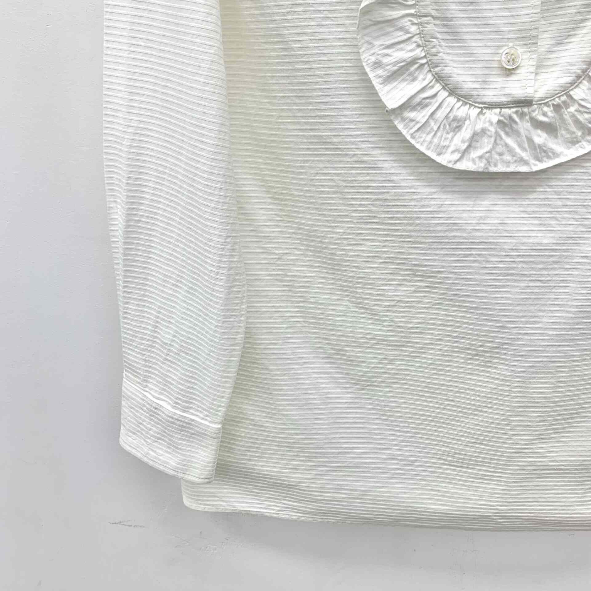 Saint Laurent Paris Saint Laurent Paris White Button Up S Women Size S / US 4 / IT 40 - 4 Thumbnail