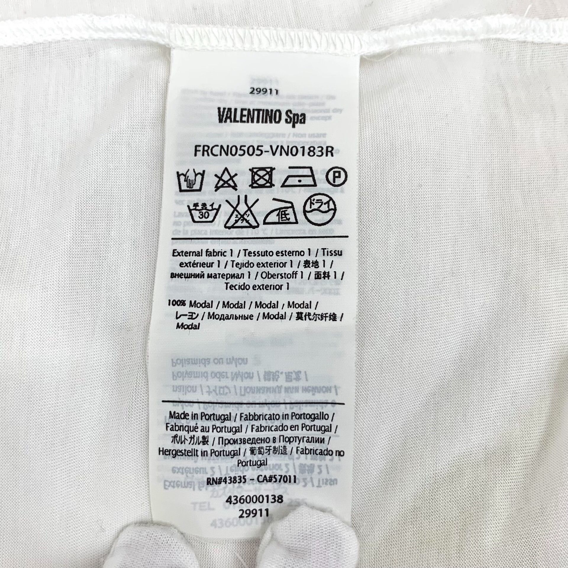 Valentino Valentino Patchwork White T-Shirt S Women Size S / US 4 / IT 40 - 8 Thumbnail
