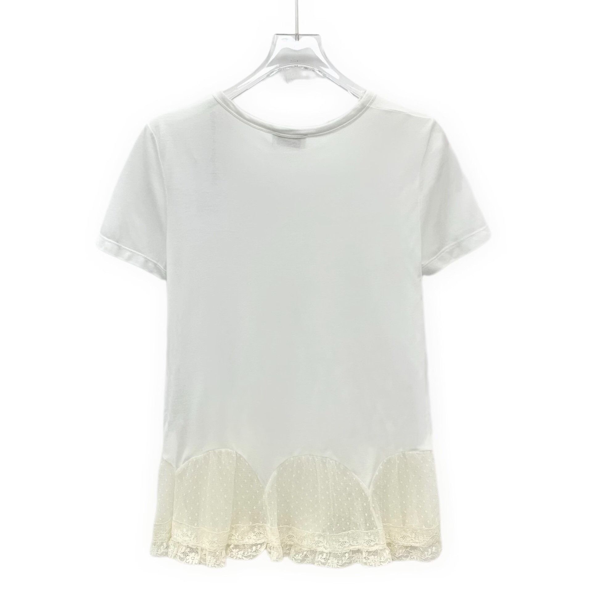 Valentino Valentino Patchwork White T-Shirt S Women Size S / US 4 / IT 40 - 2 Thumbnail