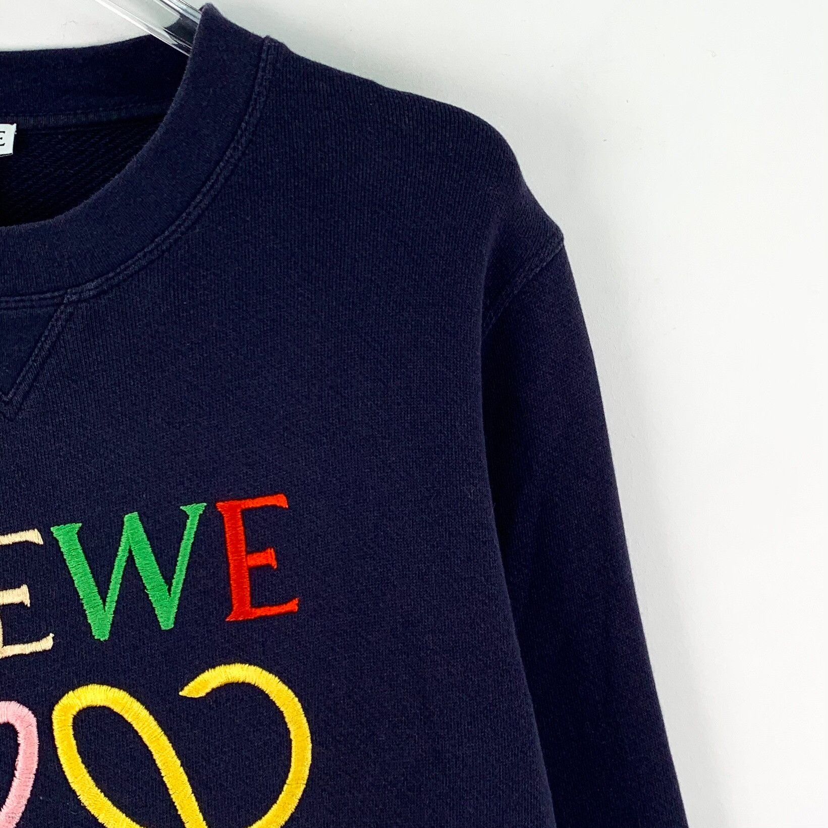 Loewe Loewe Retro Embroidered Blue Hoodie XS Women Size XS / US 0-2 / IT 36-38 - 3 Thumbnail