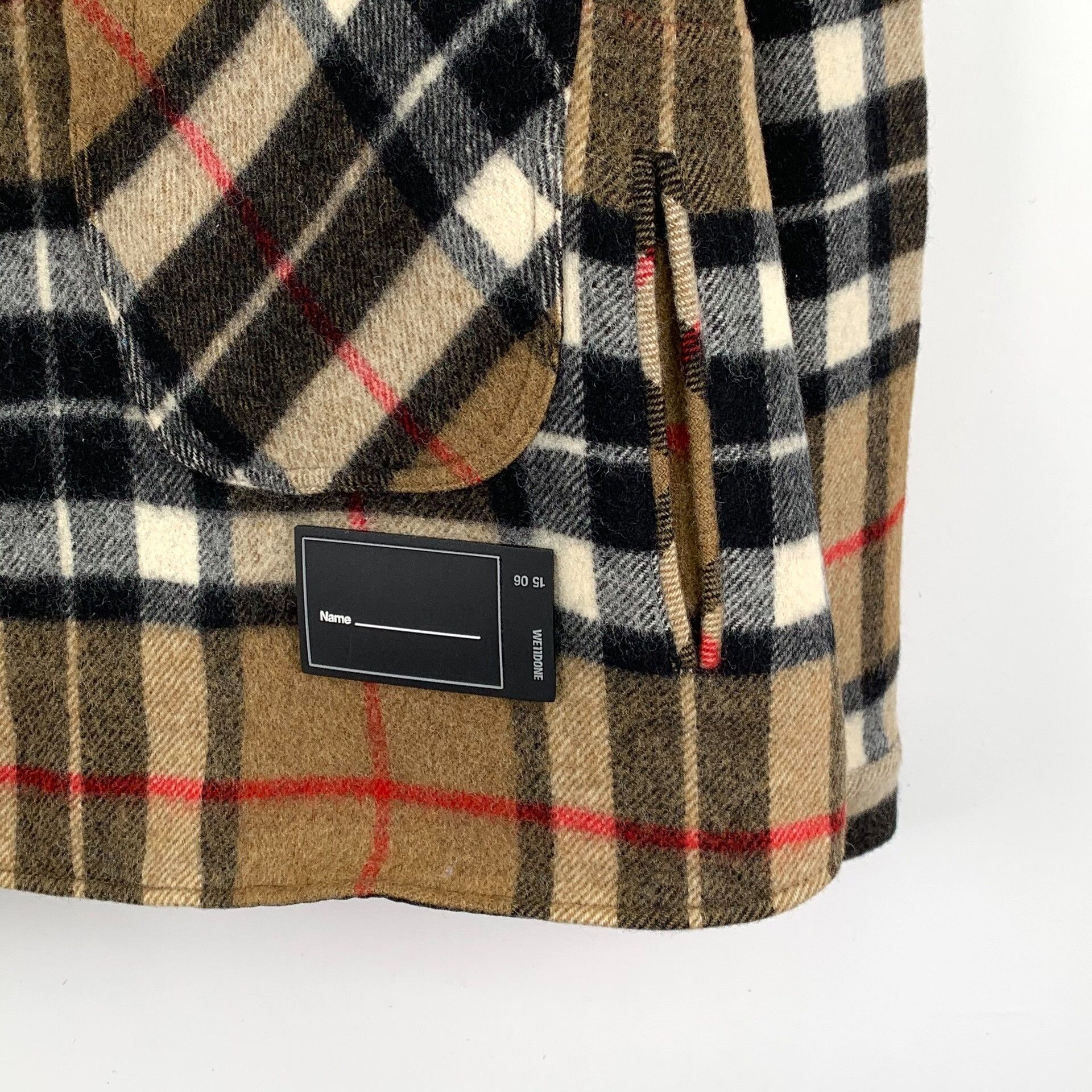 WE11DONE We11done Wool Plaid Brown Jacket M Women Size M / US 6-8 / IT 42-44 - 4 Thumbnail