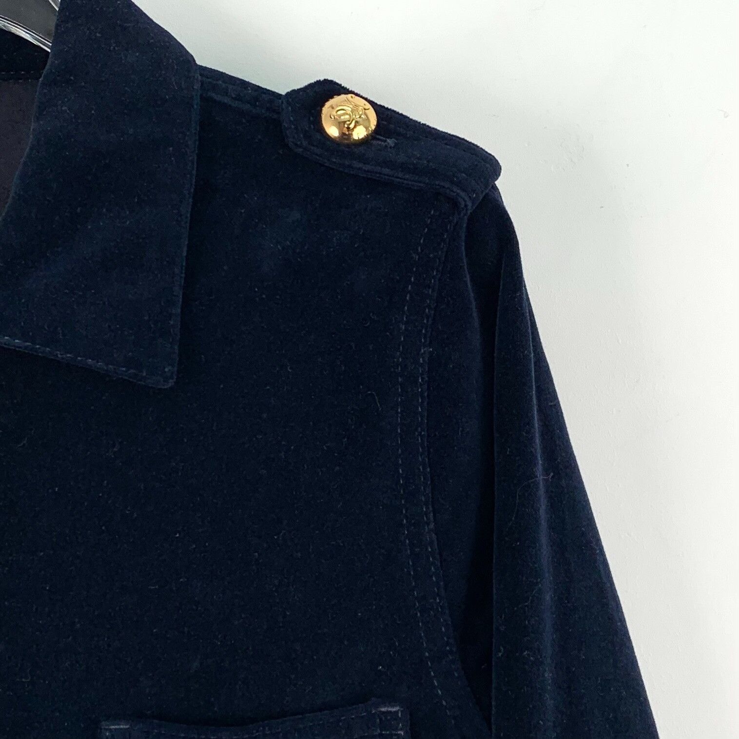 Celine Celine Cotton Blue Jacket S Women Size S / US 4 / IT 40 - 3 Thumbnail