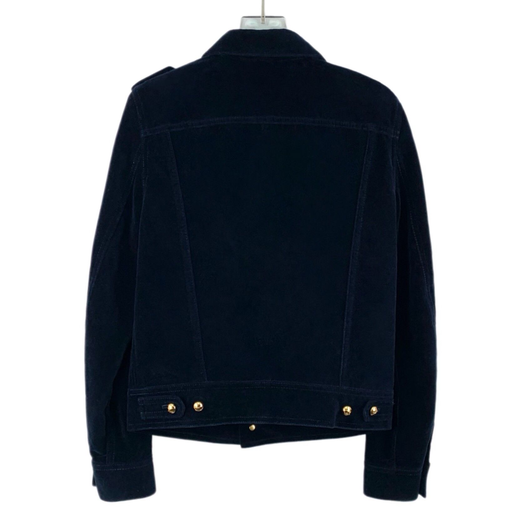 Celine Celine Cotton Blue Jacket S Women Size S / US 4 / IT 40 - 2 Thumbnail