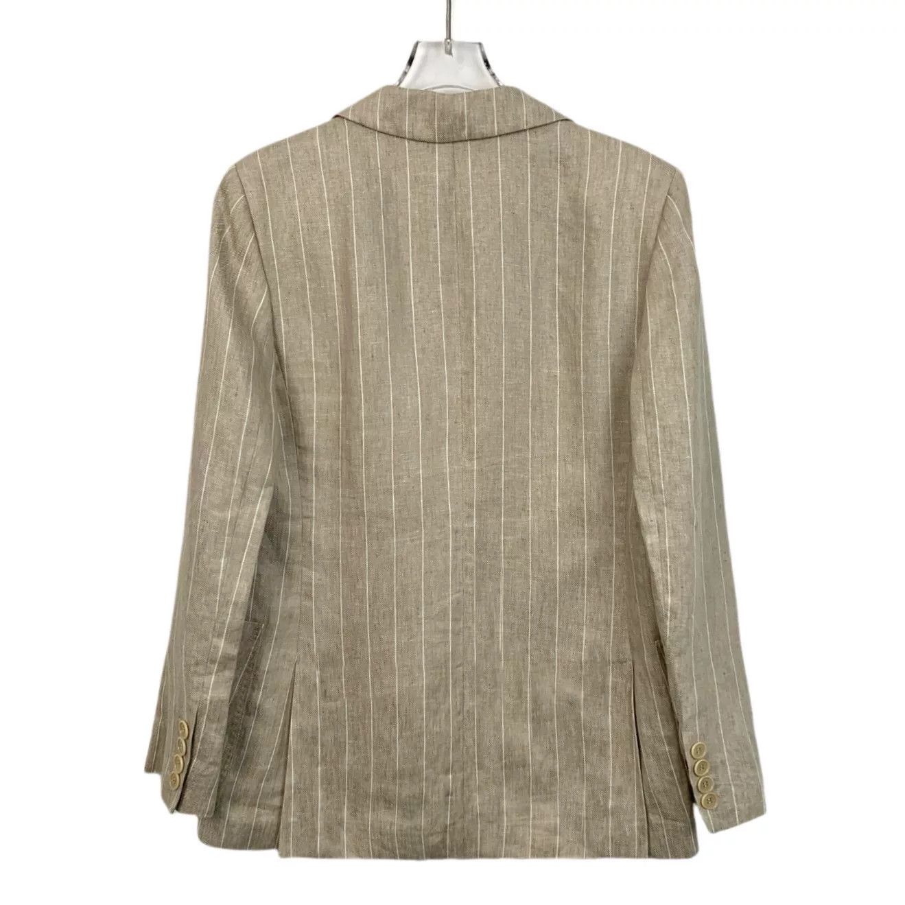 Max Mara Max Mara Formal Striped Beige Jacket XS Women Size XS / US 0-2 / IT 36-38 - 2 Thumbnail