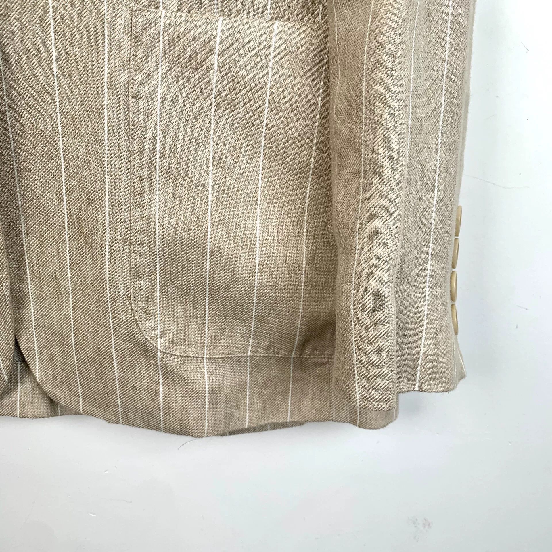 Max Mara Max Mara Formal Striped Beige Jacket XS Women Size XS / US 0-2 / IT 36-38 - 4 Thumbnail
