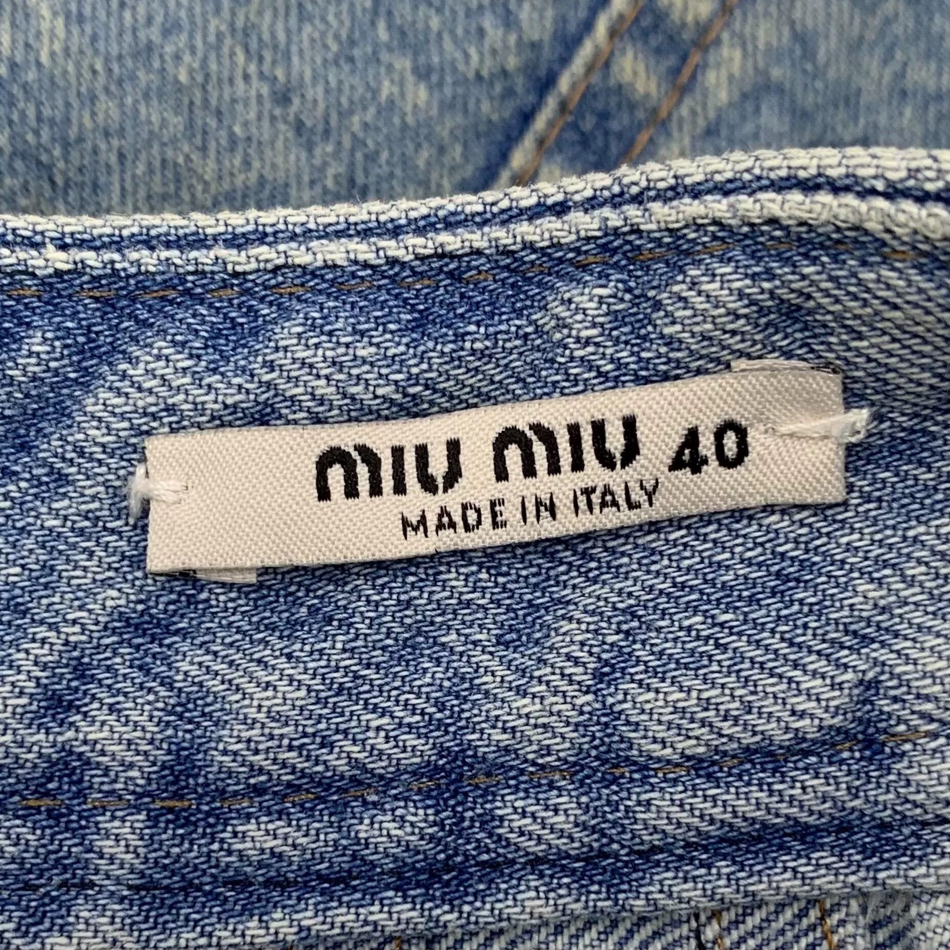 Miu Miu Miu Miu Casual Denim Blue Skirt M Women Size 28" / US 6 / IT 42 - 5 Thumbnail