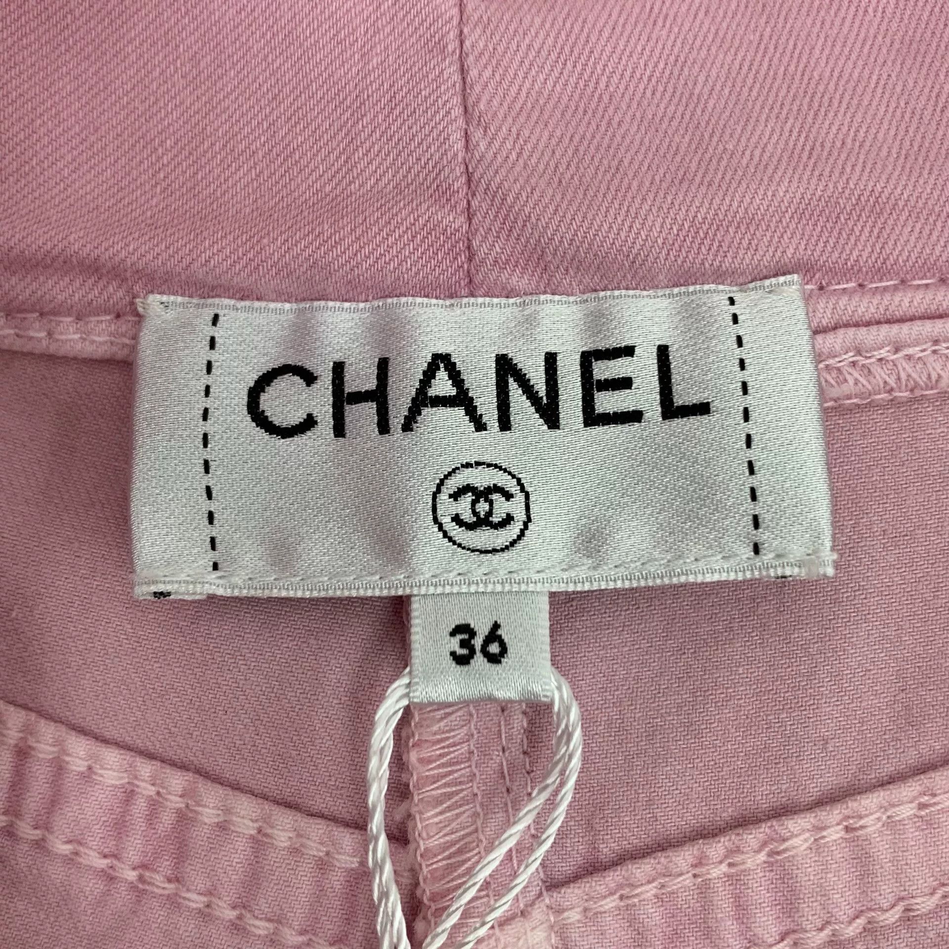 Chanel Chanel Knit Cotton Pink Jeans XS Women Size 24" / US 00 / IT 34 - 7 Thumbnail