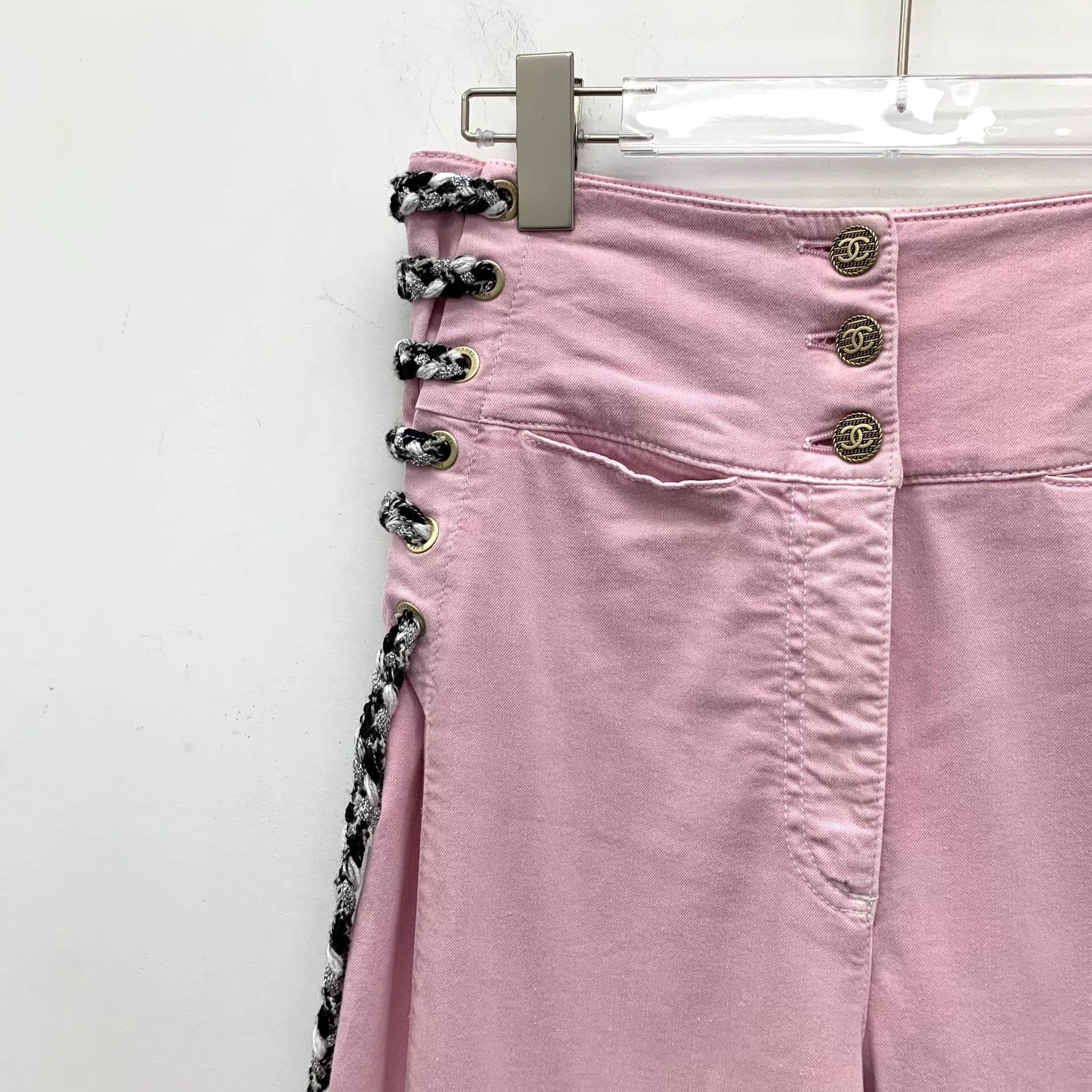 Chanel Chanel Knit Cotton Pink Jeans XS Women Size 24" / US 00 / IT 34 - 3 Thumbnail