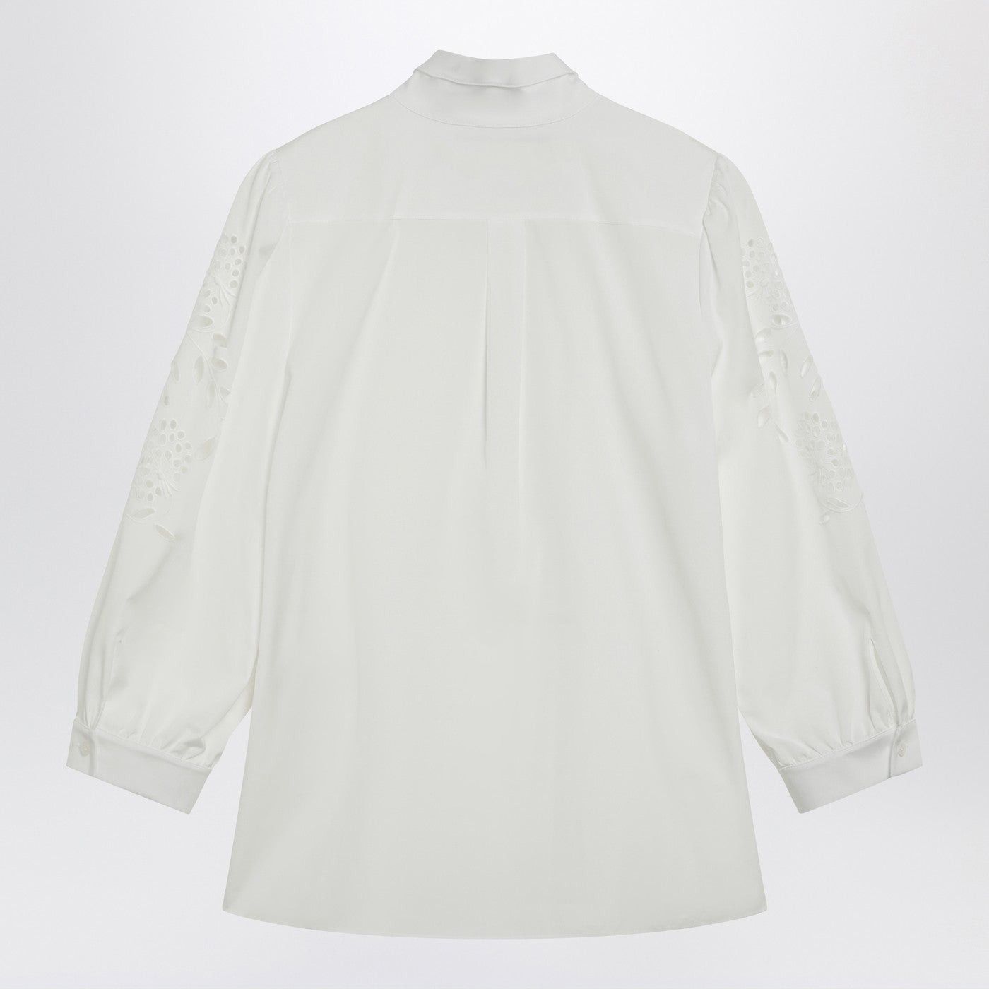 Valentino Valentino White Shirt With Sangallo Embroidery Size S / US 4 / IT 40 - 2 Thumbnail