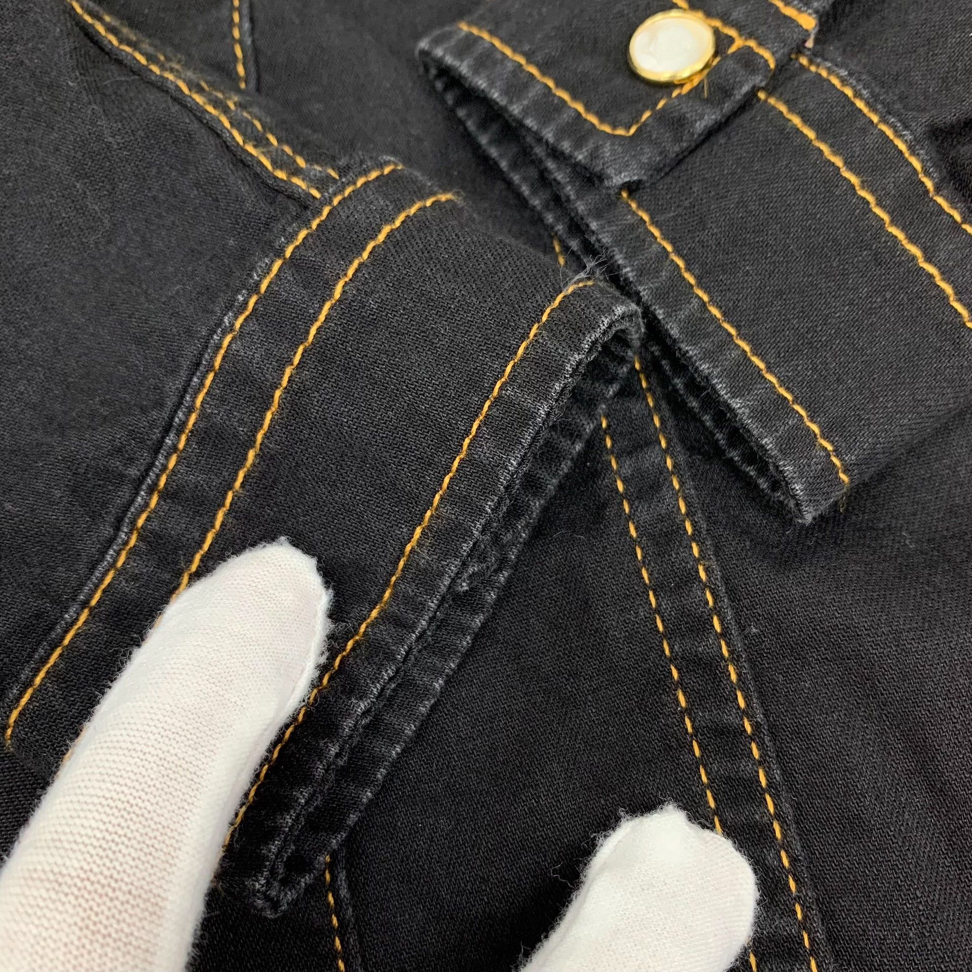 Versace Versace Cotton Black Jacket M Women Size M / US 6-8 / IT 42-44 - 9 Thumbnail