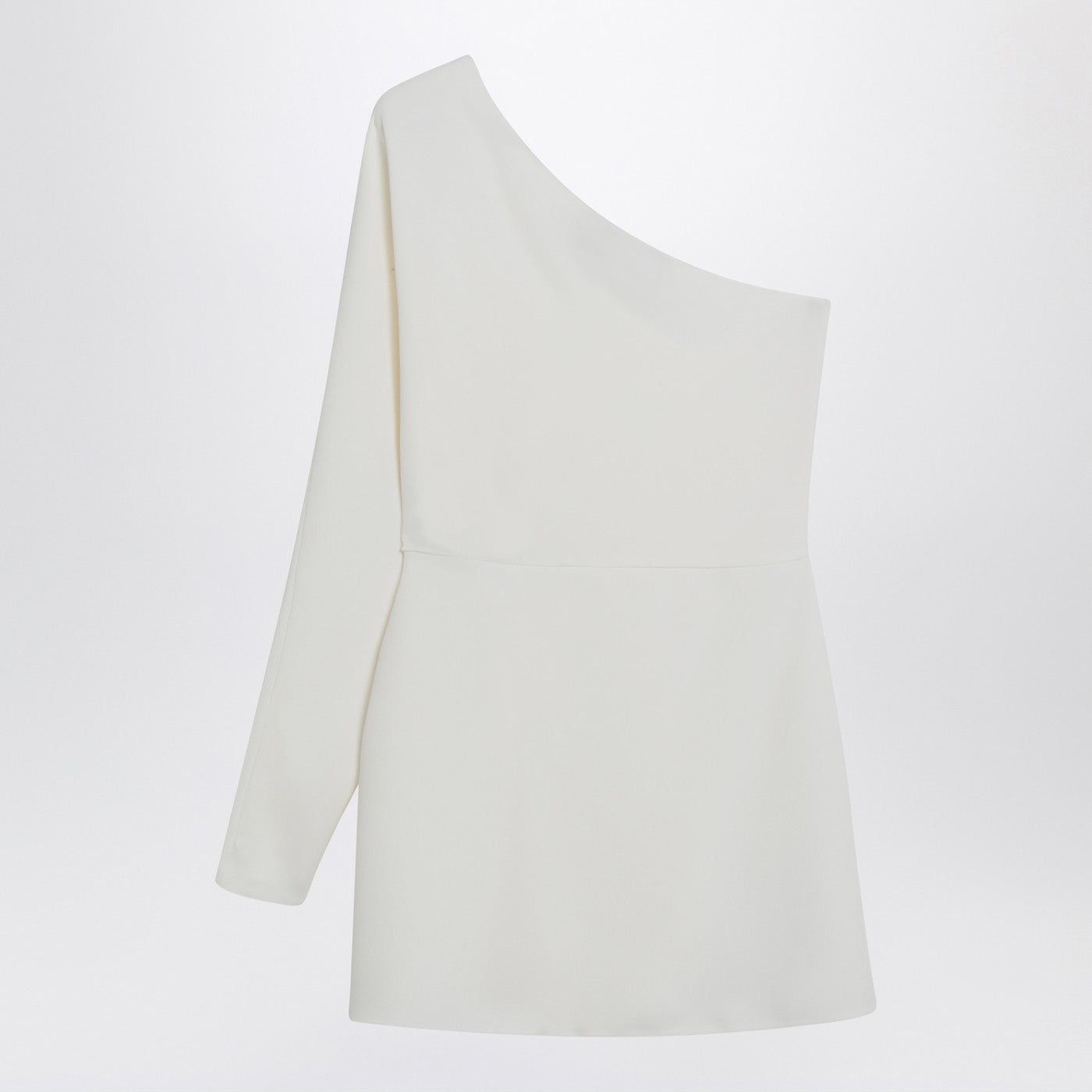 Valentino Valentino Ivory One-Shoulder Top In Couture Cady Size M / US 6-8 / IT 42-44 - 2 Thumbnail