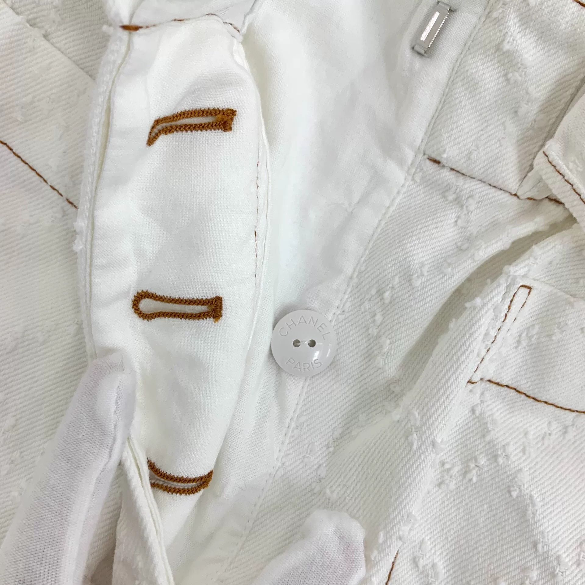 Chanel Chanel Cotton White Jeans XS Women Size 24" / US 00 / IT 34 - 8 Thumbnail