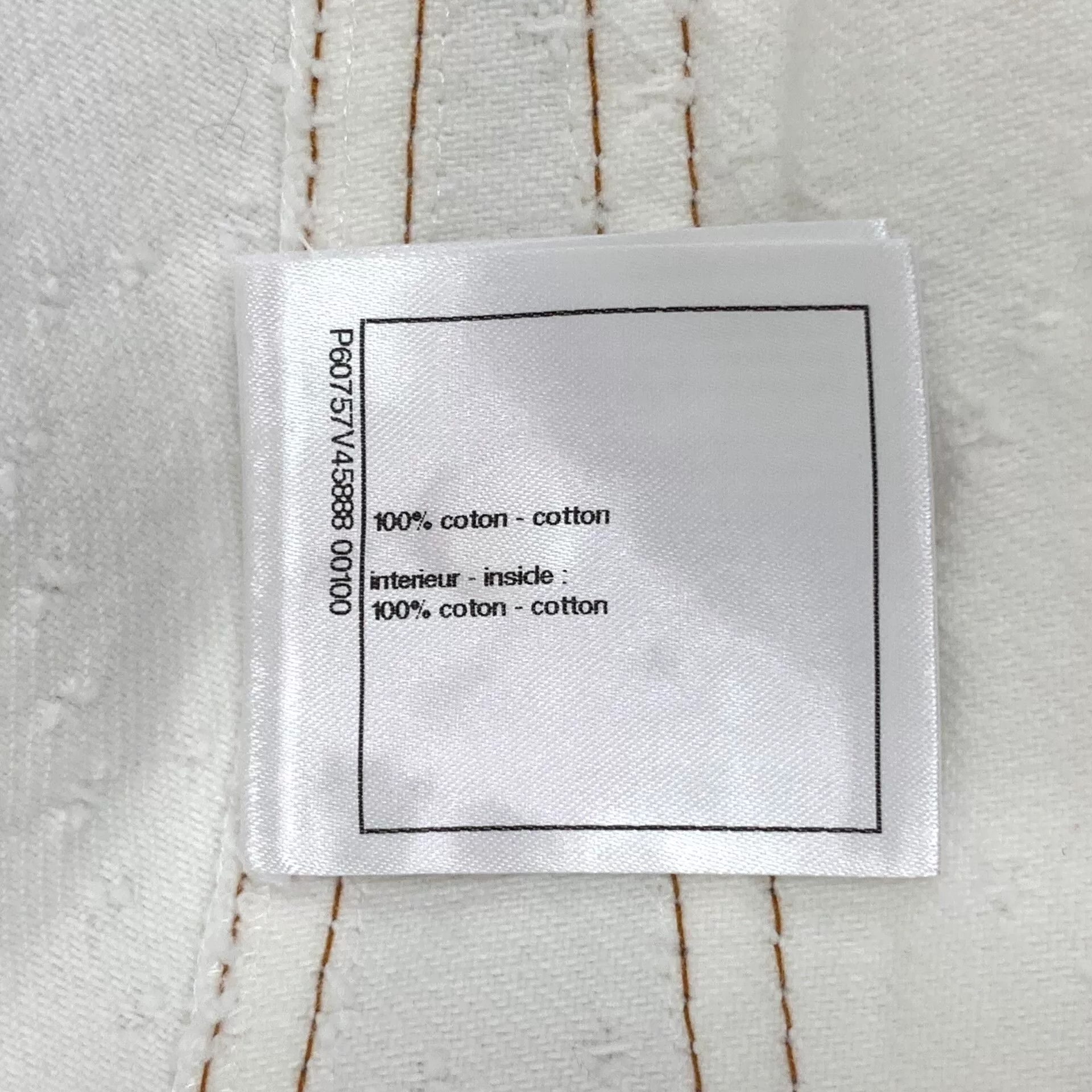 Chanel Chanel Cotton White Jeans XS Women Size 24" / US 00 / IT 34 - 6 Thumbnail
