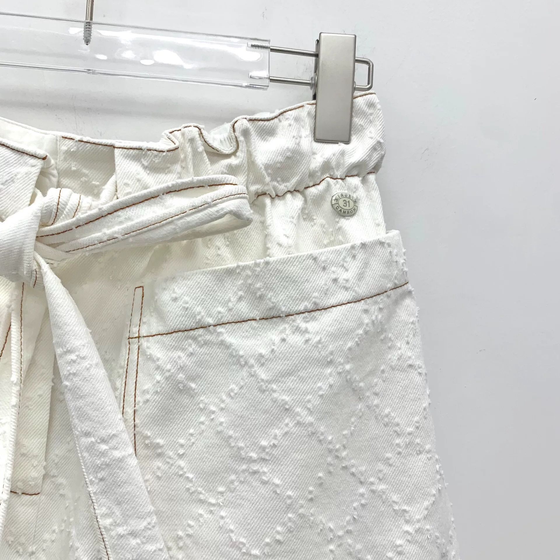 Chanel Chanel Cotton White Jeans XS Women Size 24" / US 00 / IT 34 - 3 Thumbnail