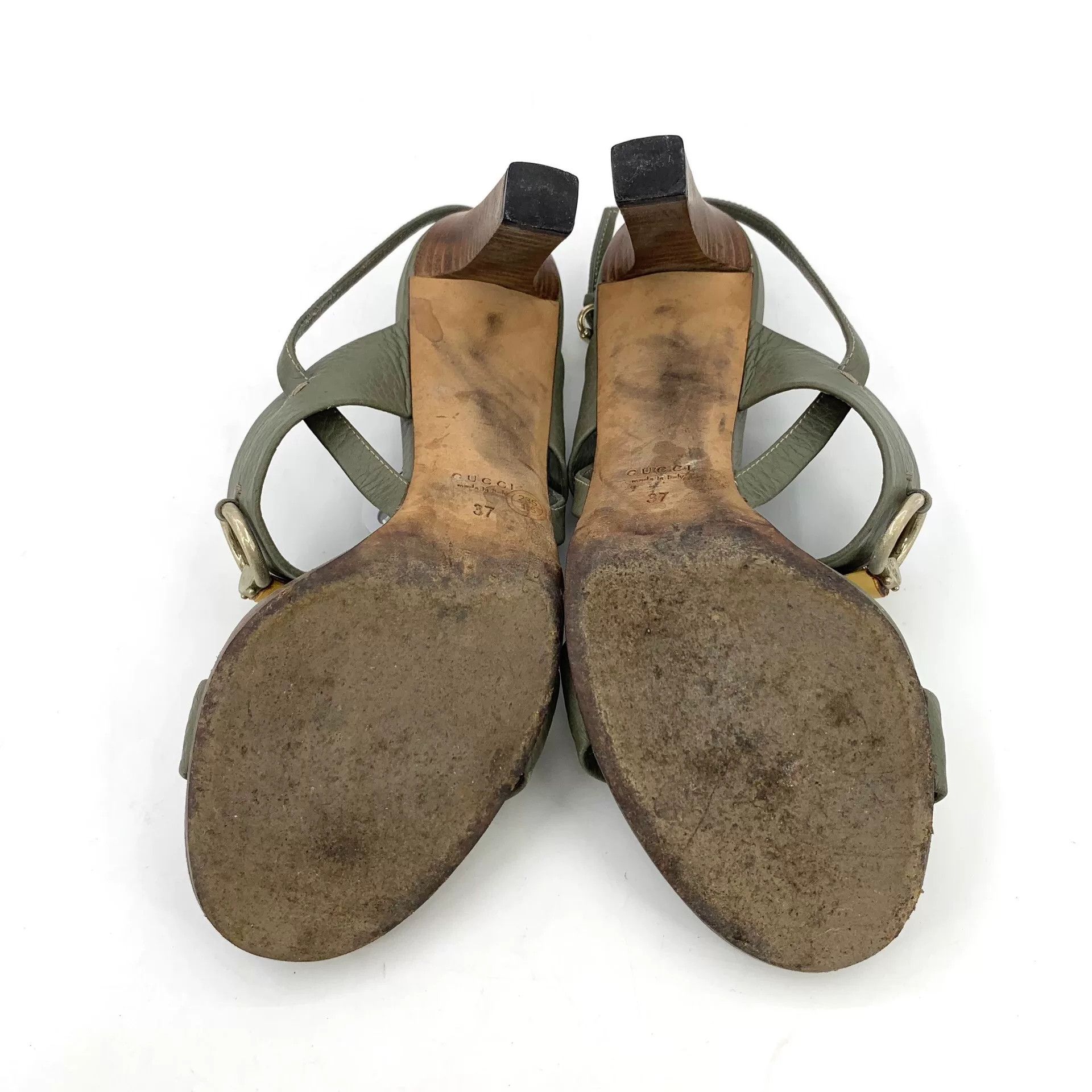 Gucci Gucci Green Sandals 37 Women Size US 6.5 / IT 36.5 - 5 Thumbnail