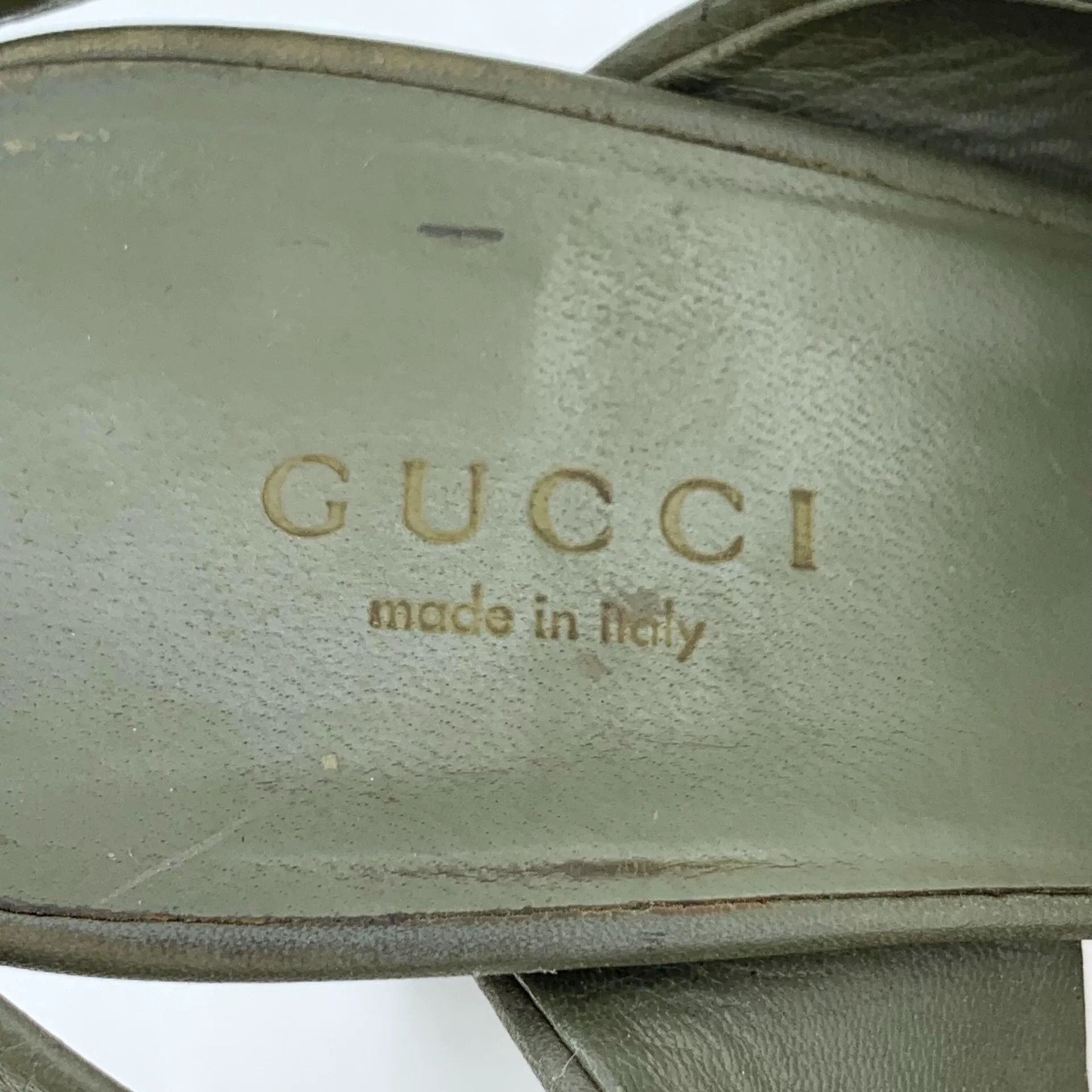 Gucci Gucci Green Sandals 37 Women Size US 6.5 / IT 36.5 - 8 Thumbnail