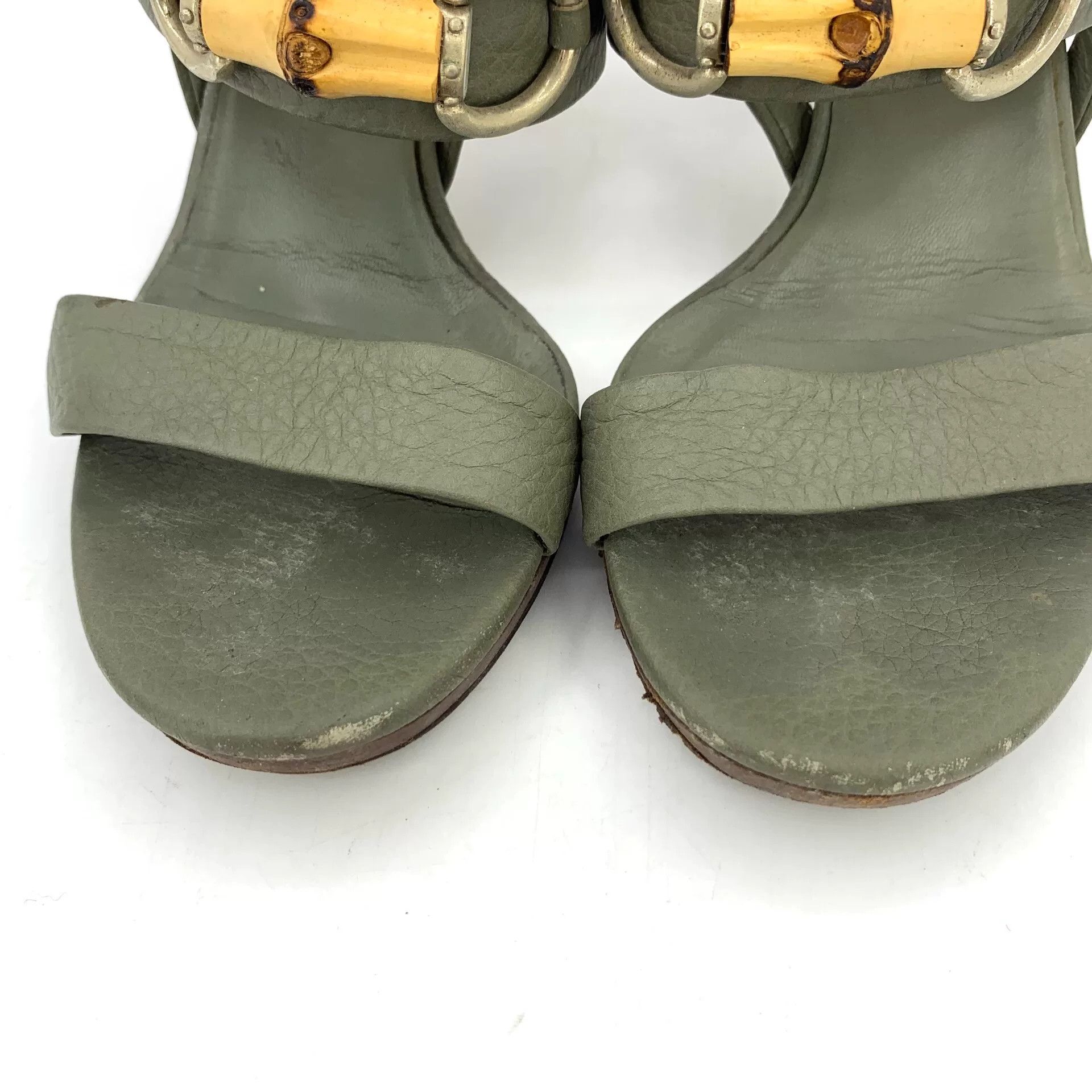 Gucci Gucci Green Sandals 37 Women Size US 6.5 / IT 36.5 - 9 Thumbnail