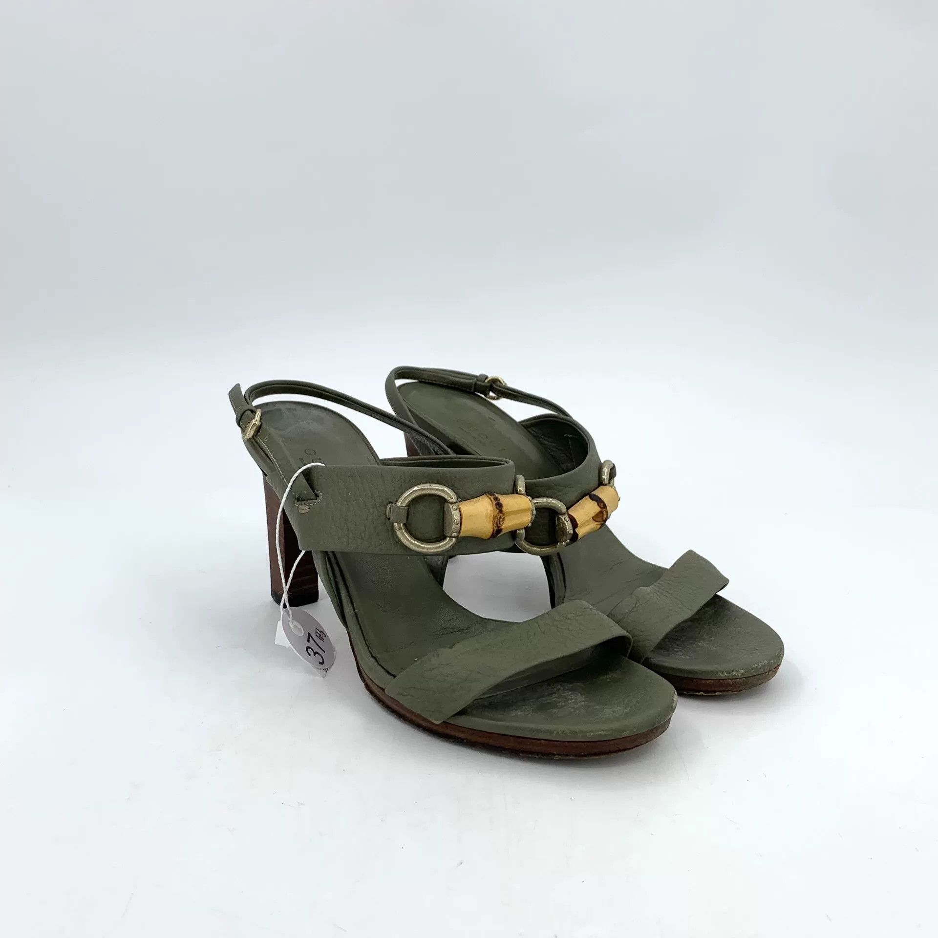 Gucci Gucci Green Sandals 37 Women Size US 6.5 / IT 36.5 - 2 Thumbnail