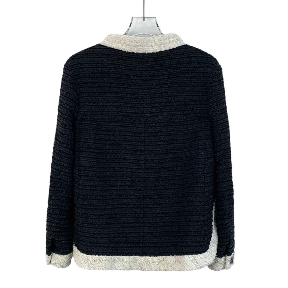 Chanel Chanel Knit Cotton Black Jacket XS Women Size XS / US 0-2 / IT 36-38 - 2 Thumbnail